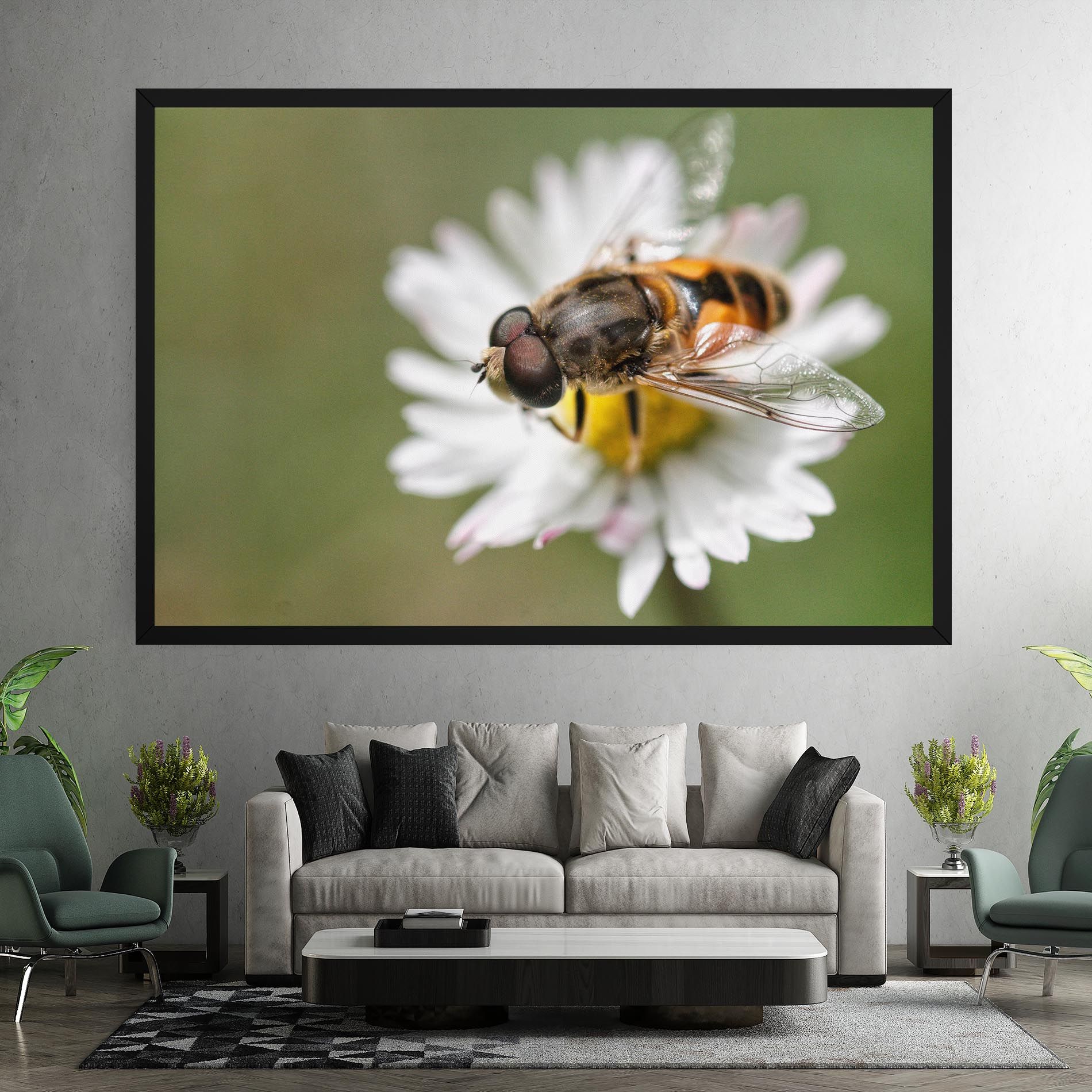 Bee On Small Daisy mockup 7