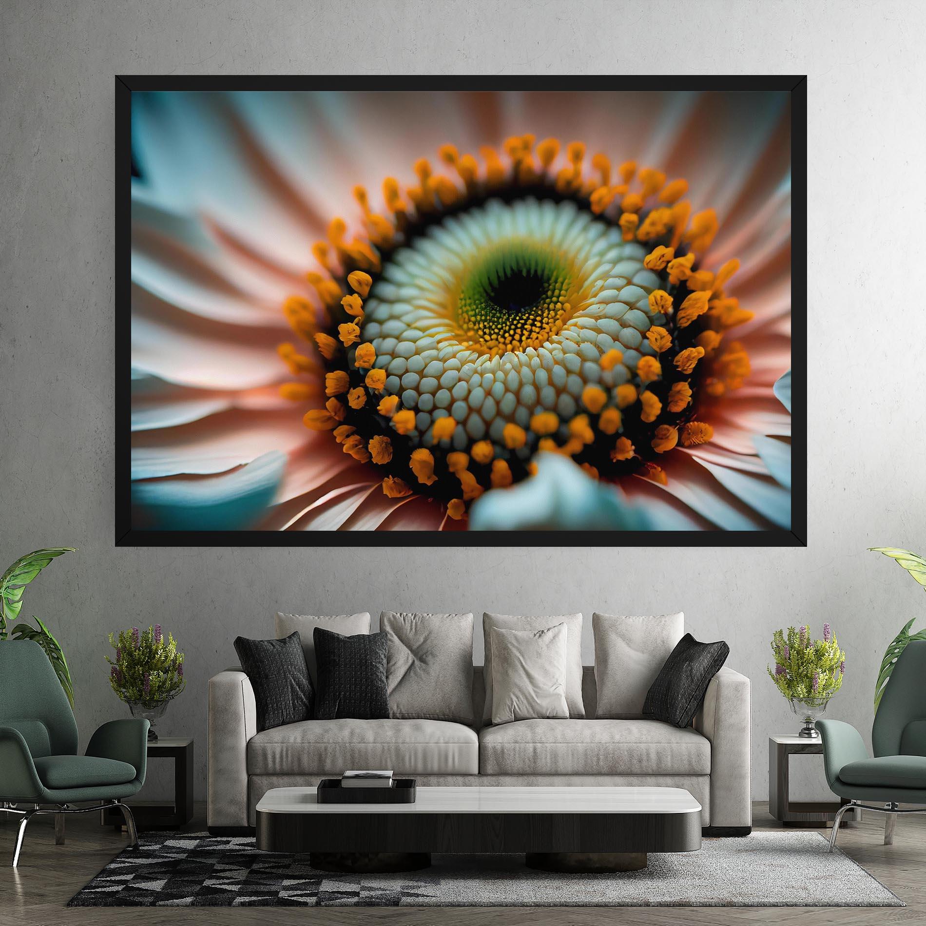 Tablou Canvas Big Blue Daisy mockup 7