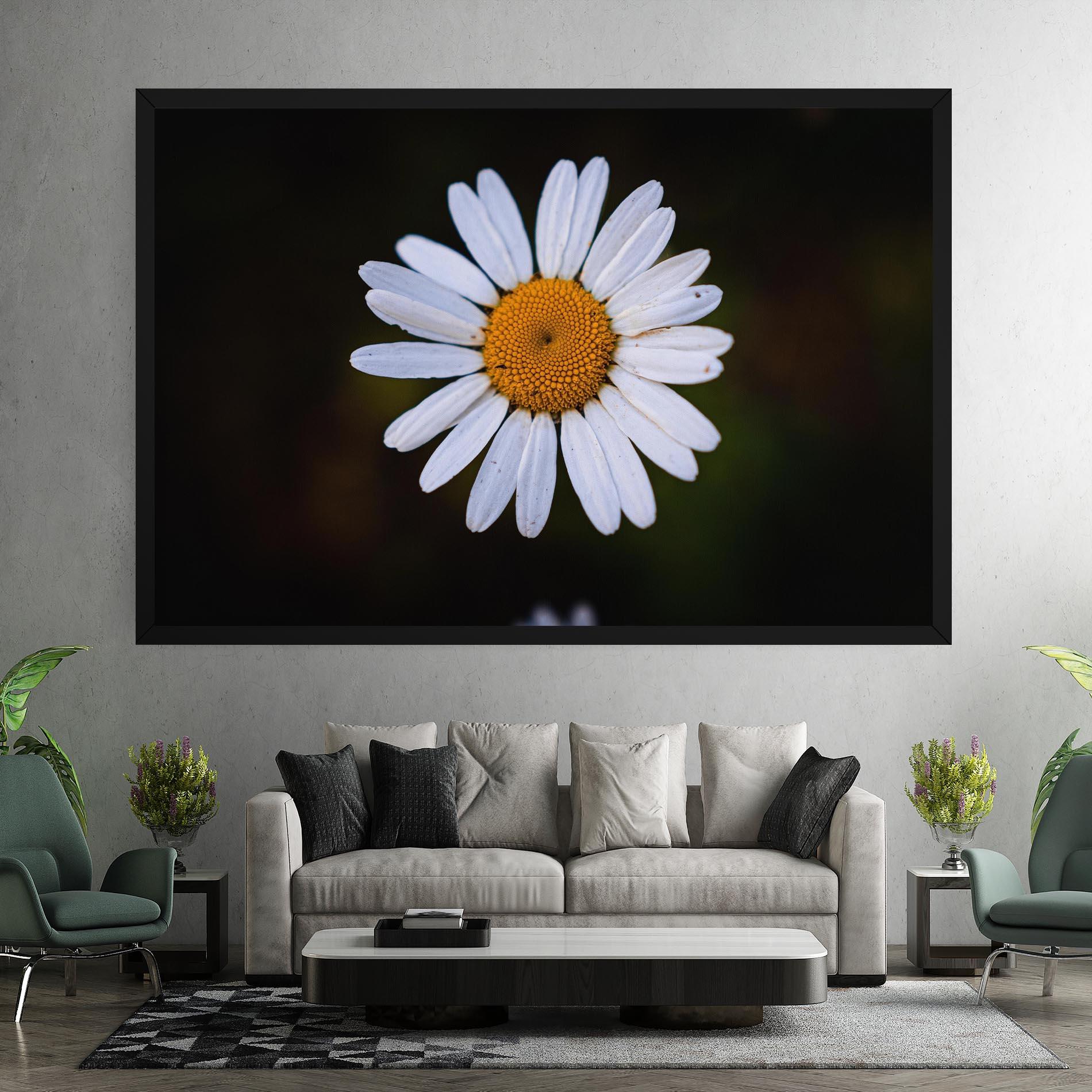 Tablou Canvas Big Yellow Center Daisy mockup 7