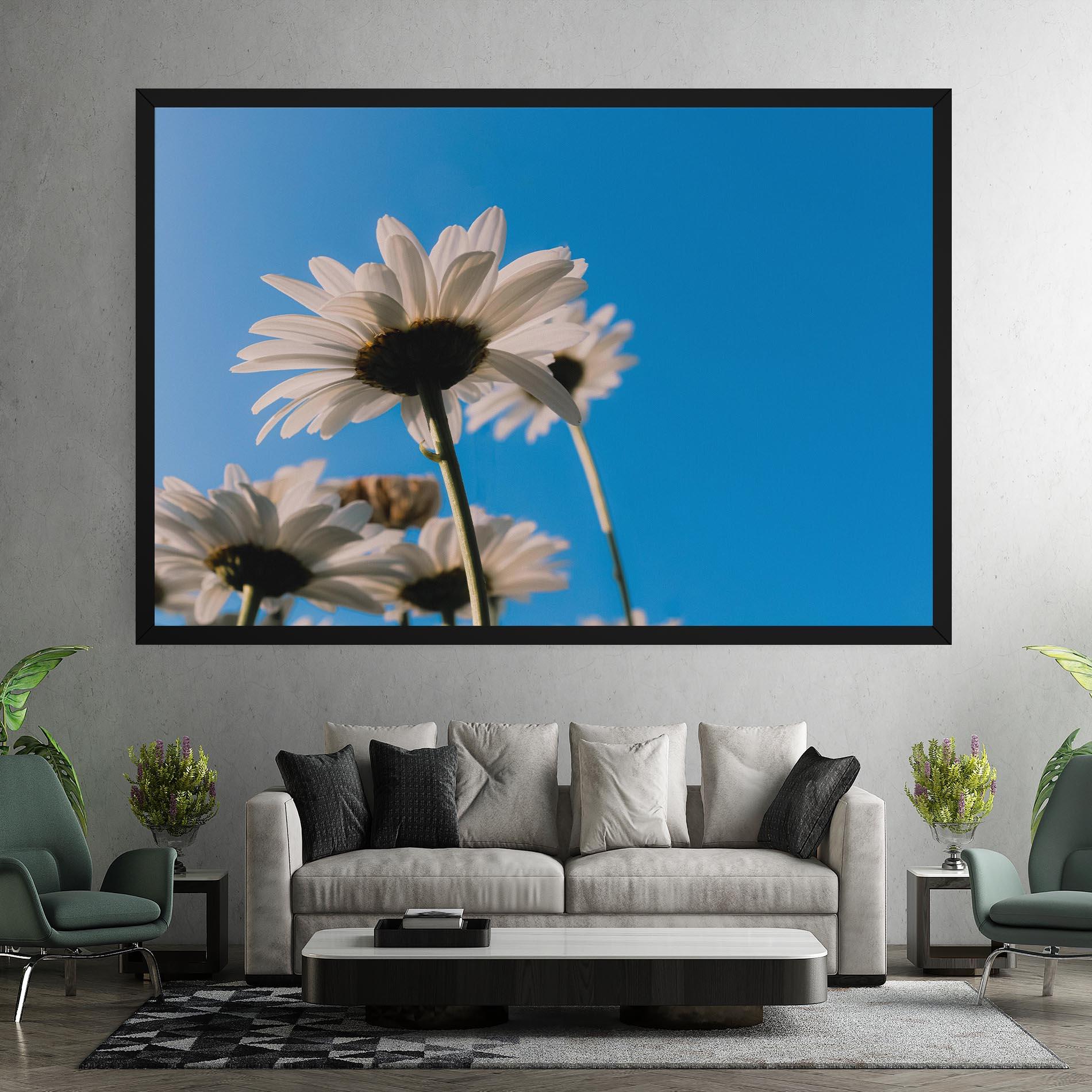 Tablou Canvas Blue Sky Daisy mockup 7
