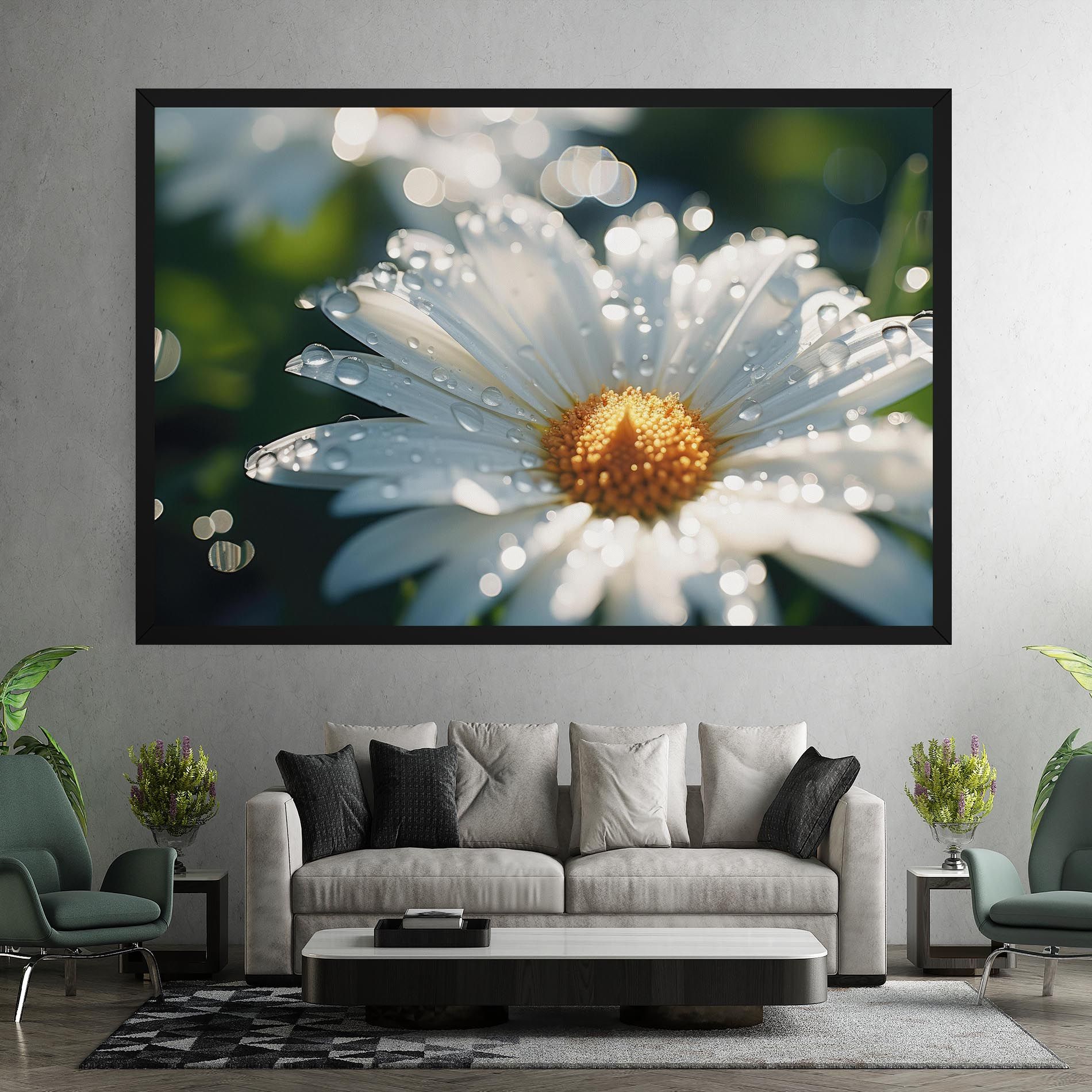 Daisy After Rain Close Up mockup 7