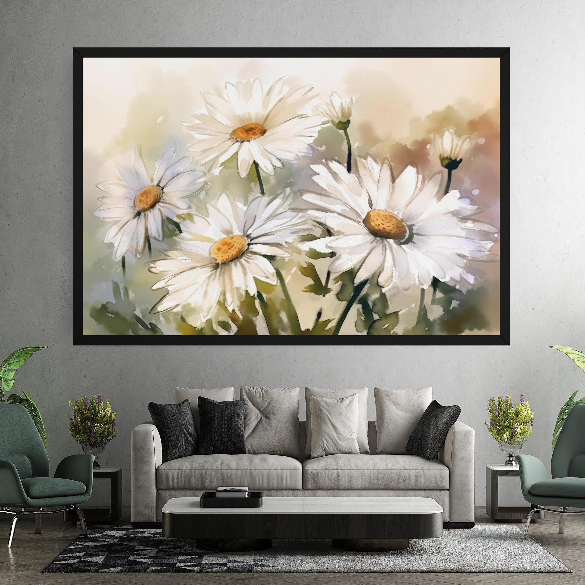 Tablou Canvas Daisy Painting mockup 7