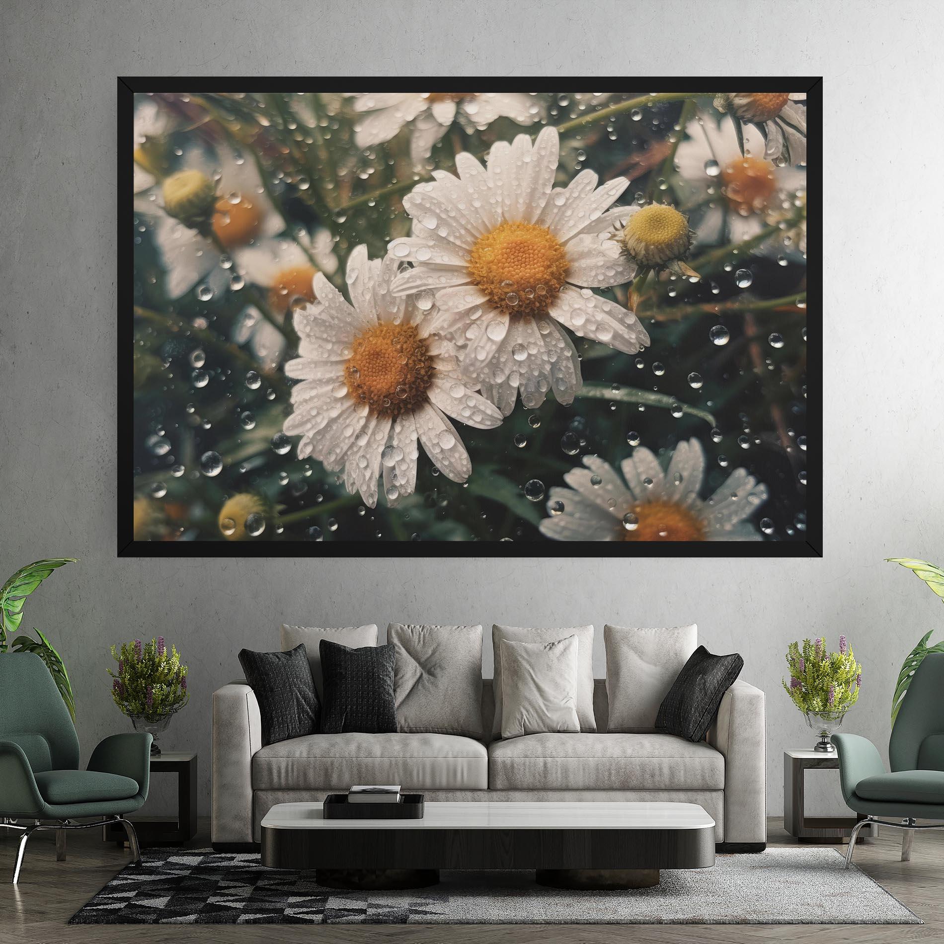 Tablou Canvas Daisy View After Rain mockup 7