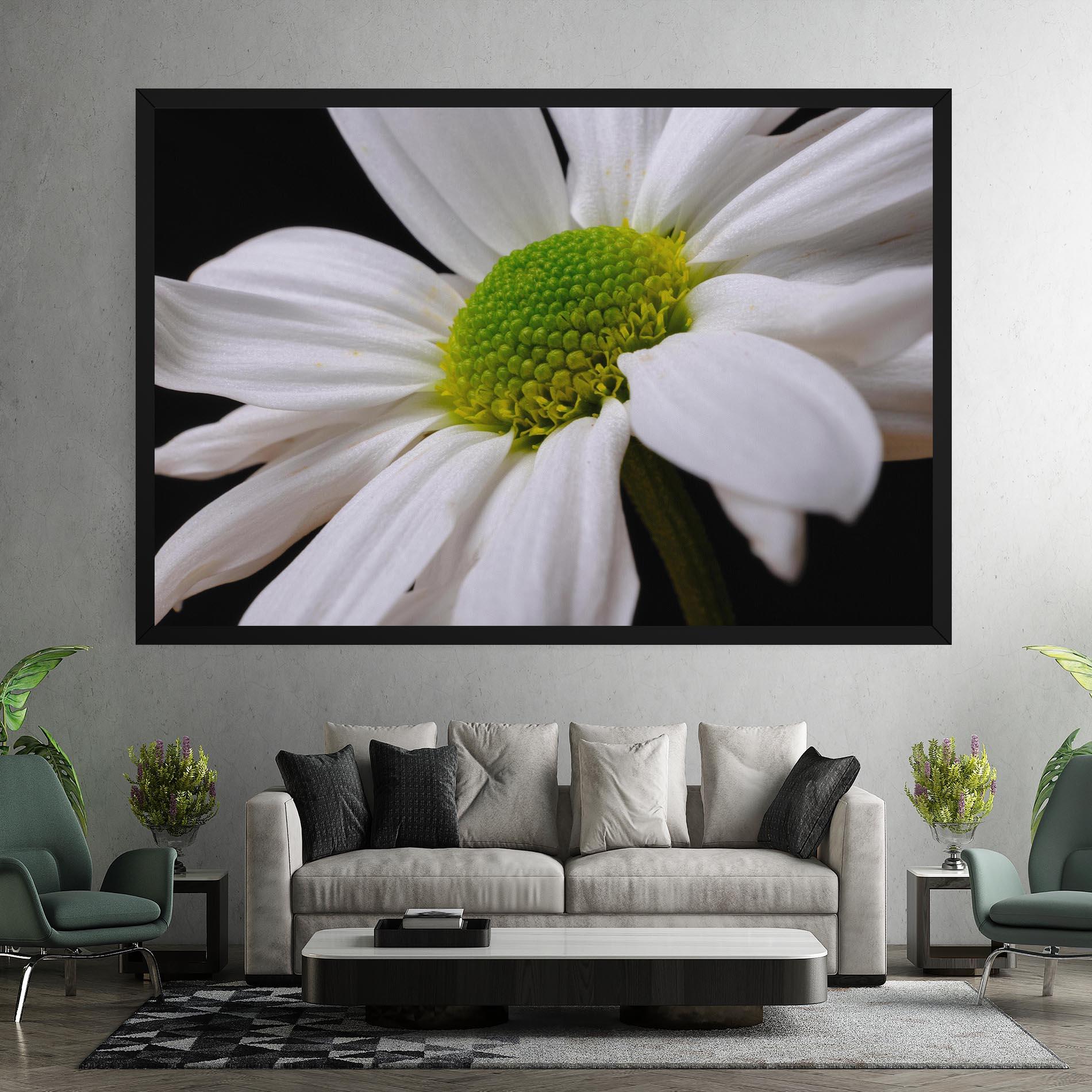 Tablou Canvas Green Middle Daisy mockup 7