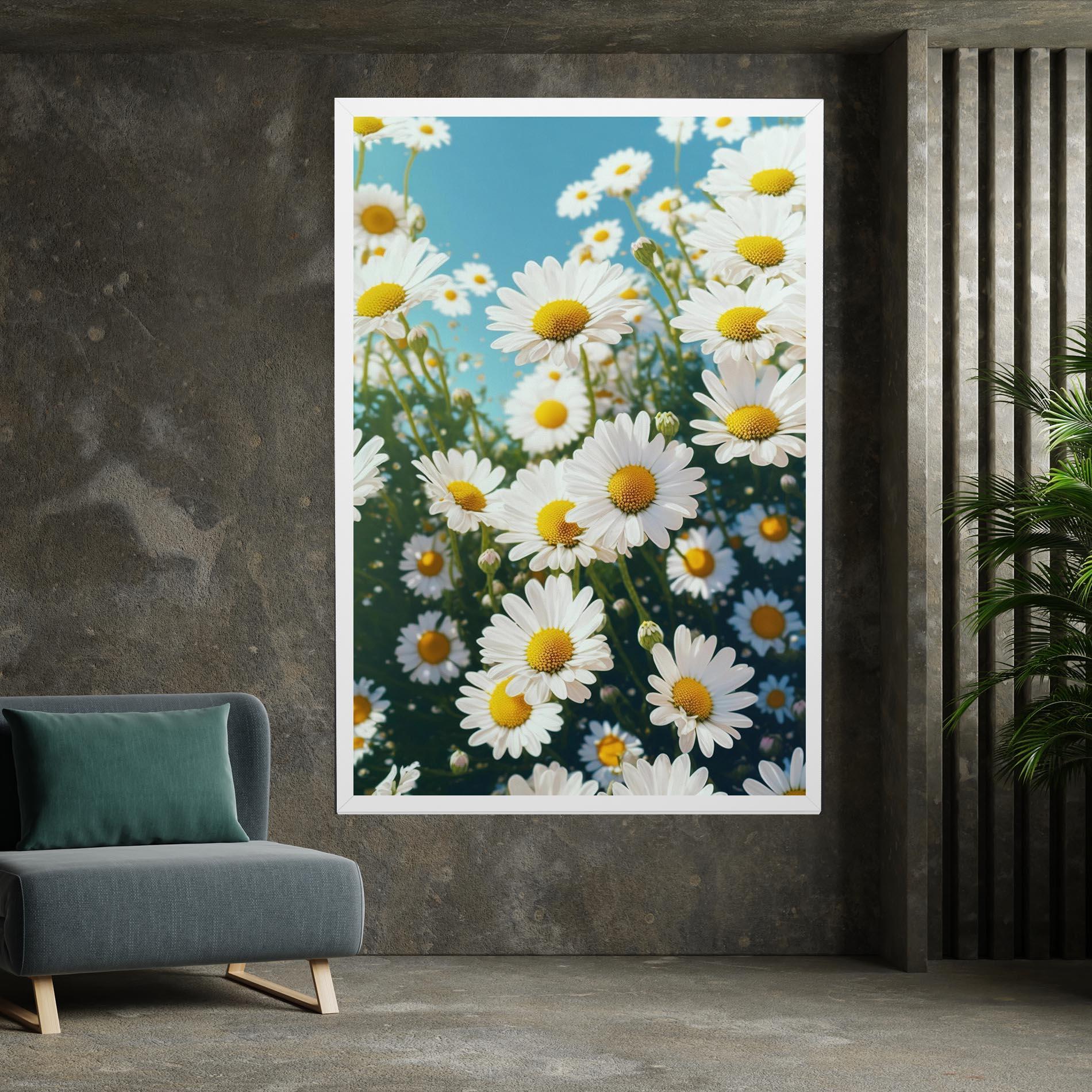 Tablou Canvas Daisy Field View mockup 7