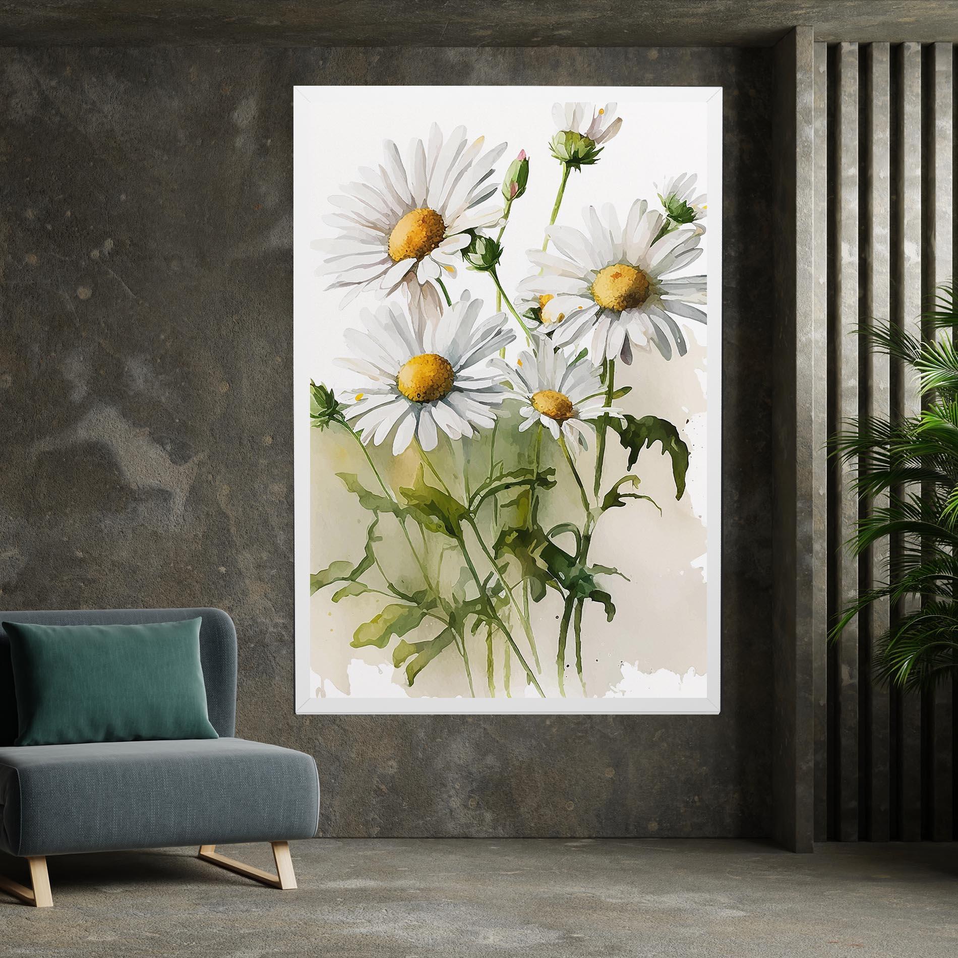 Tablou Canvas Painted Daisy mockup 7