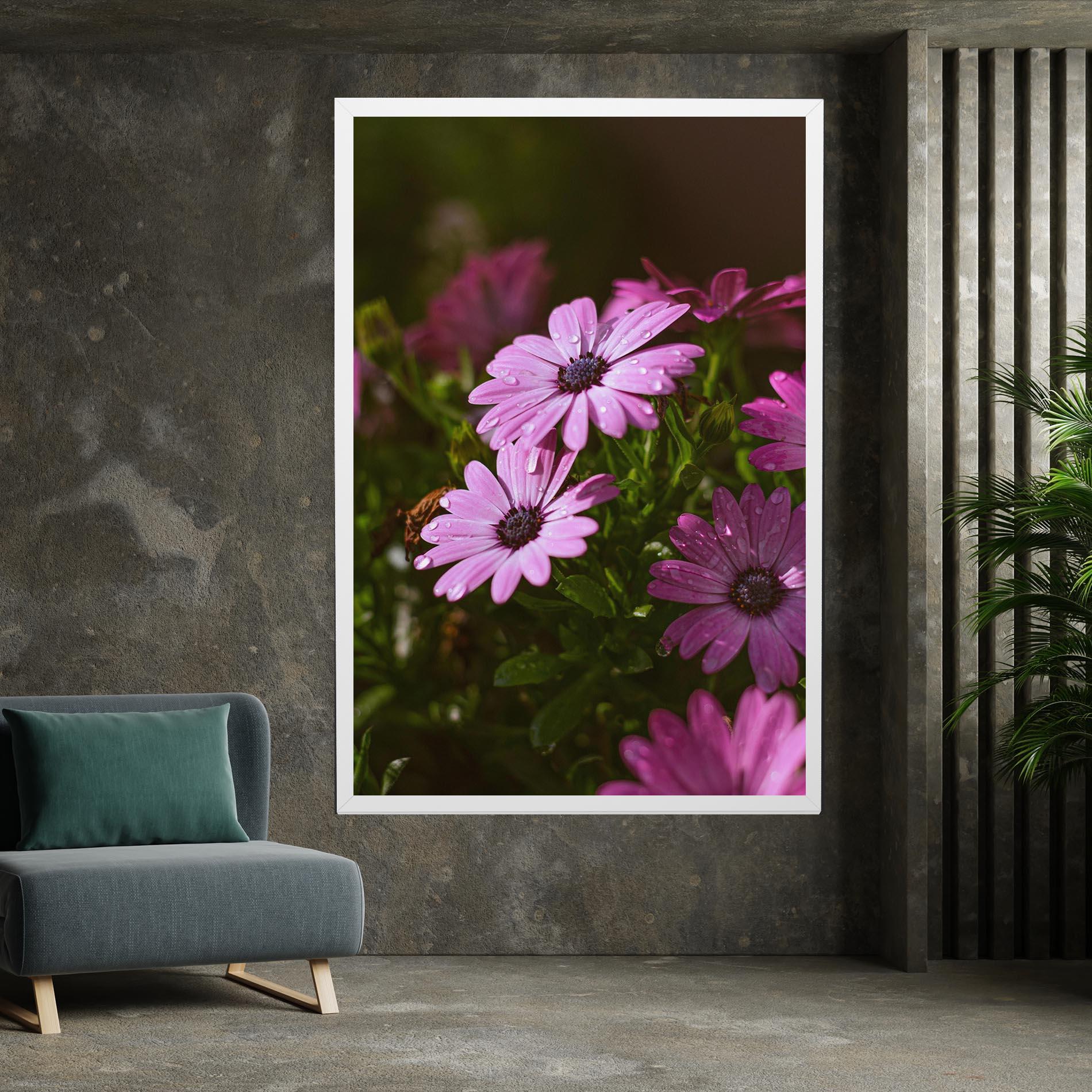 Tablou Canvas Purple Daisy mockup 7