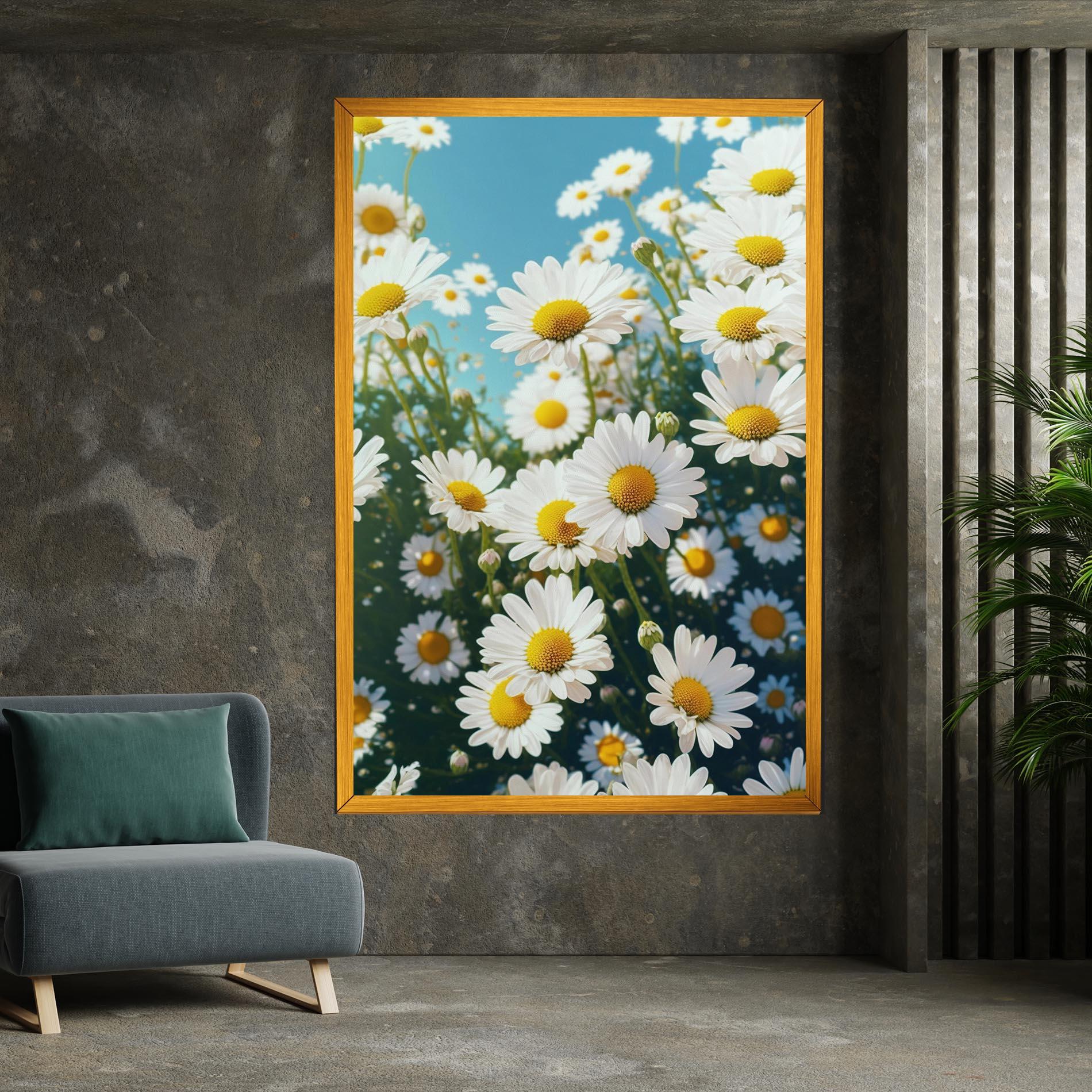 Tablou Canvas Daisy Field View mockup 7