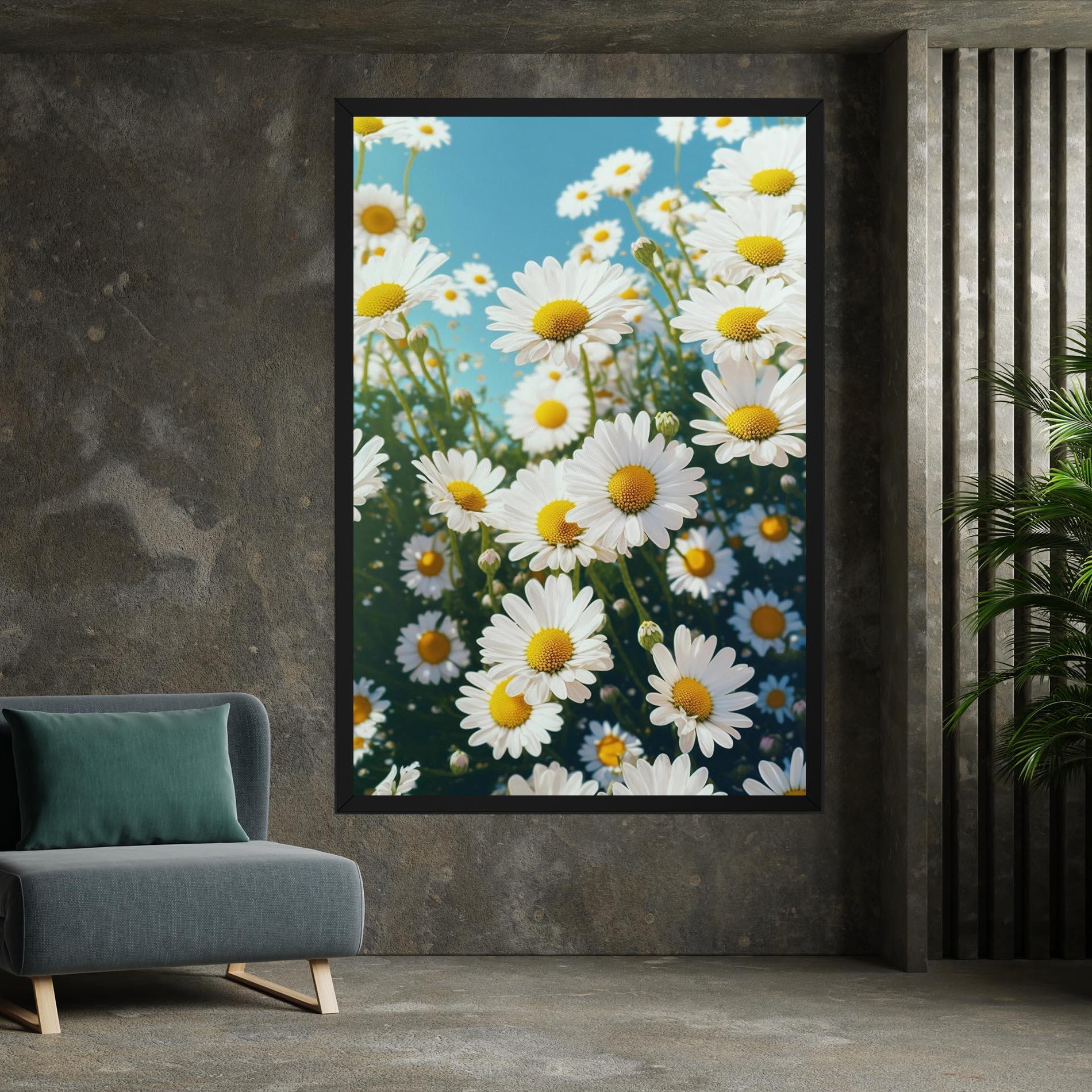 Tablou Canvas Daisy Field View mockup 7