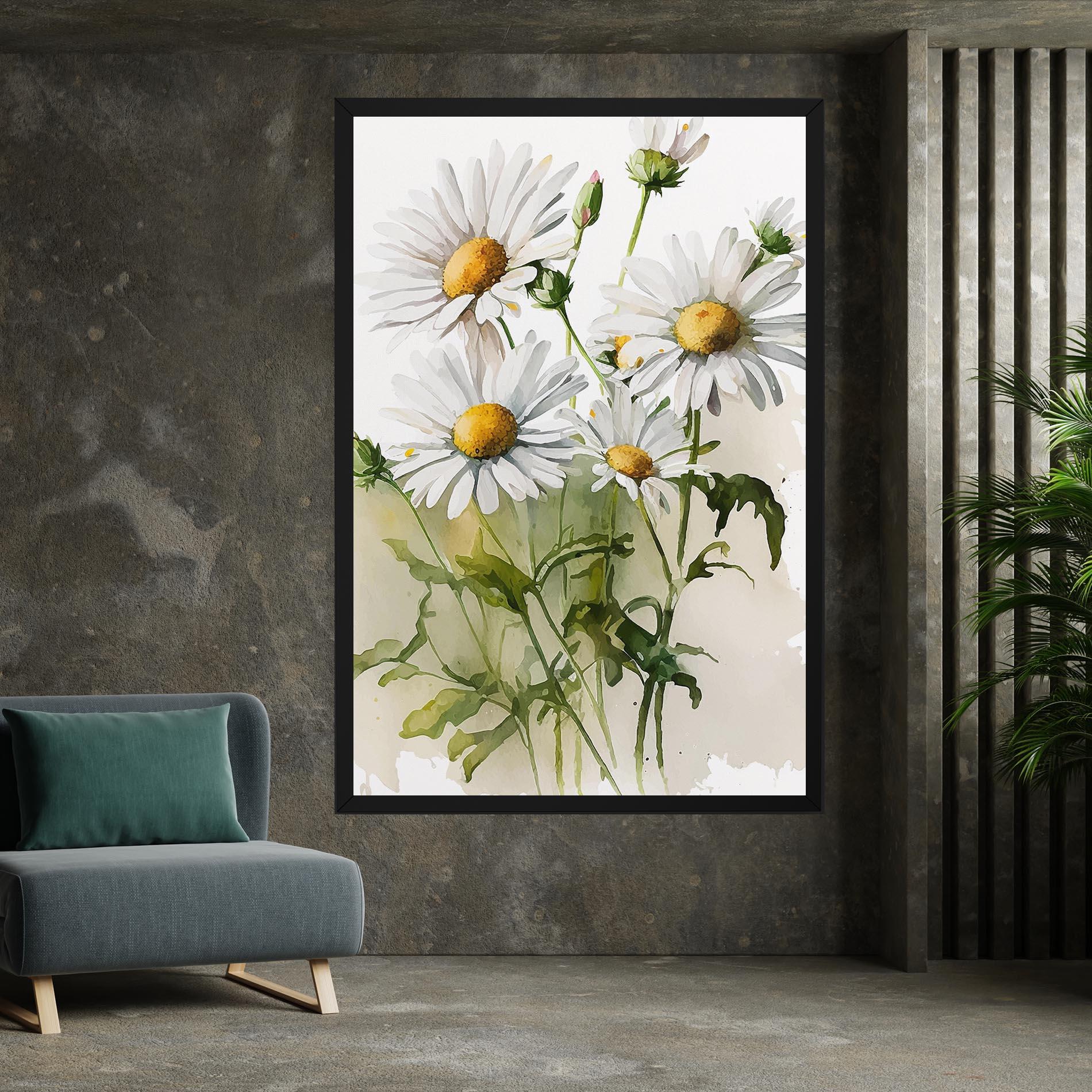 Tablou Canvas Painted Daisy mockup 7