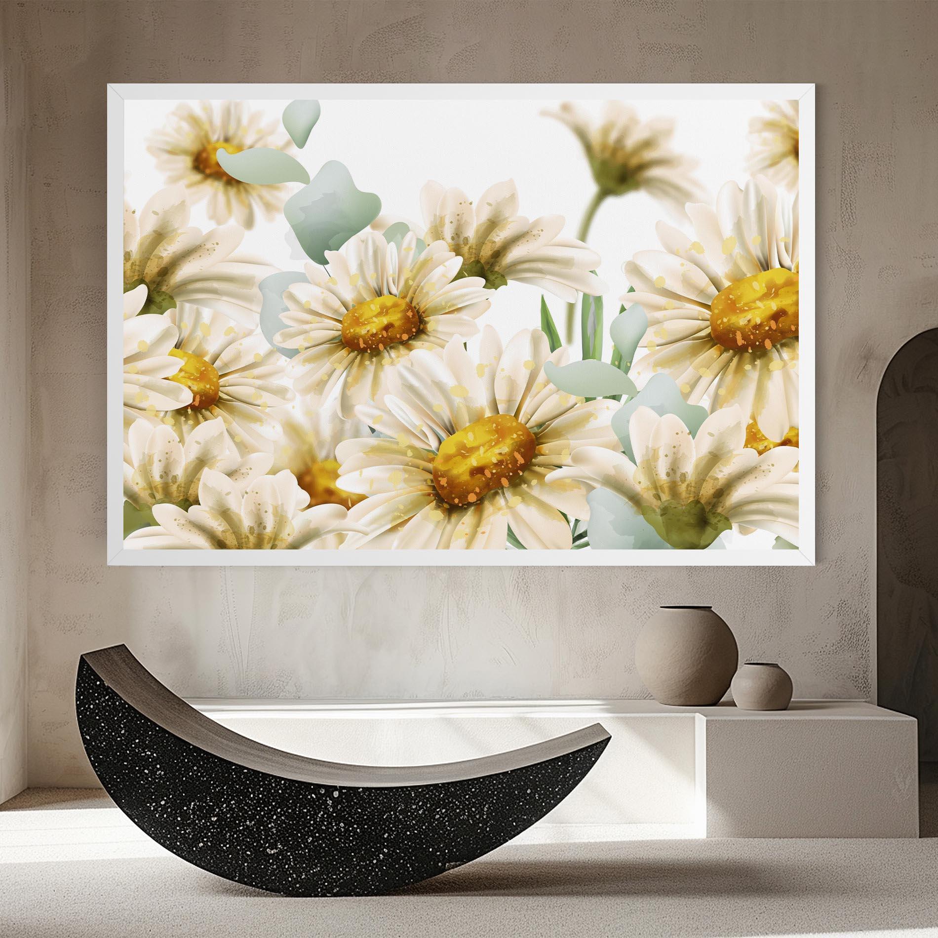 Tablou Canvas Beautiful Daisy Art mockup 8