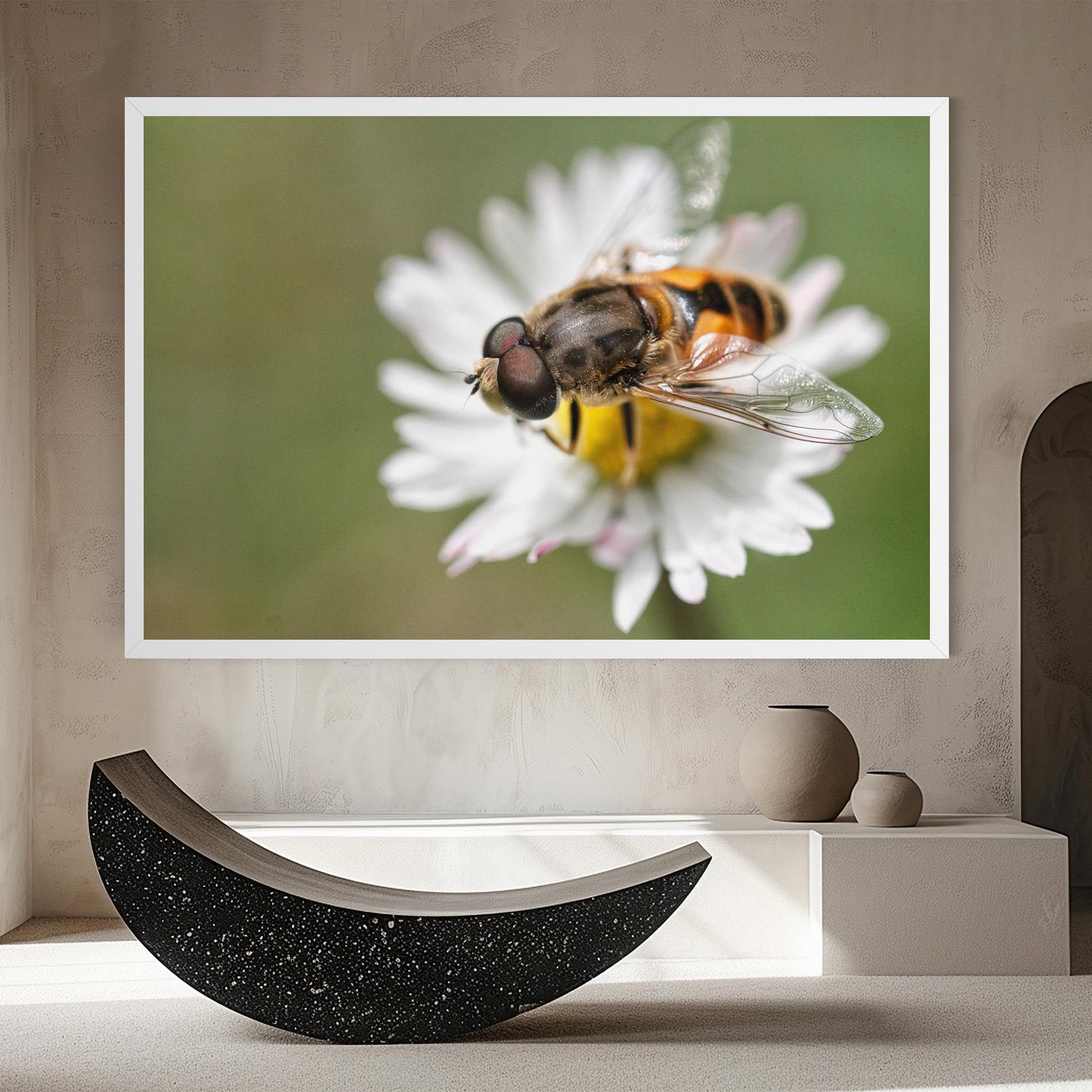 Bee On Small Daisy mockup 8