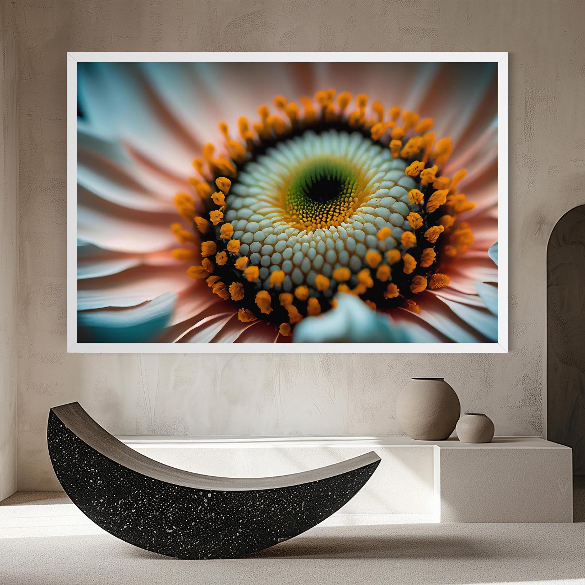 Tablou Canvas Big Blue Daisy mockup 8