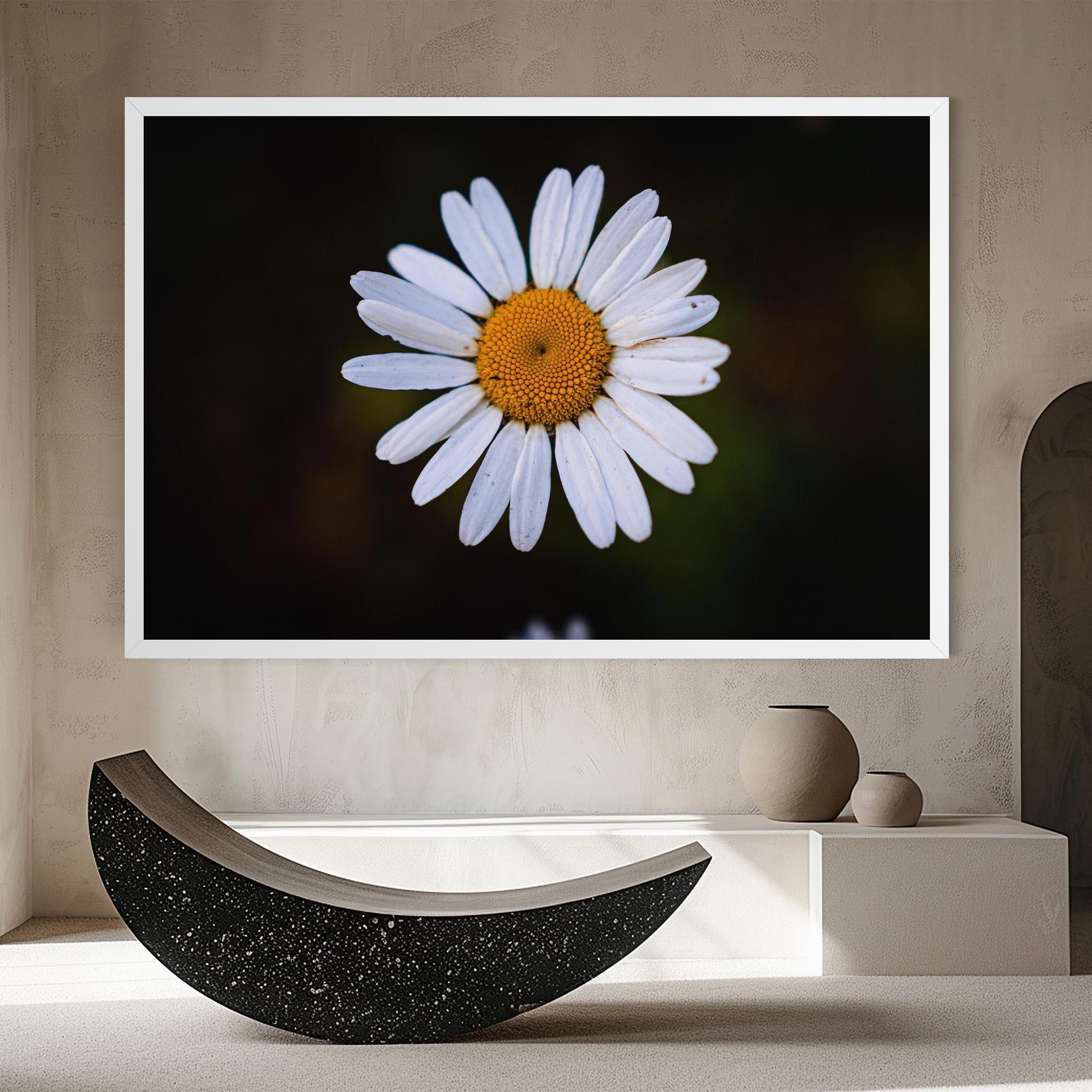 Tablou Canvas Big Yellow Center Daisy mockup 8