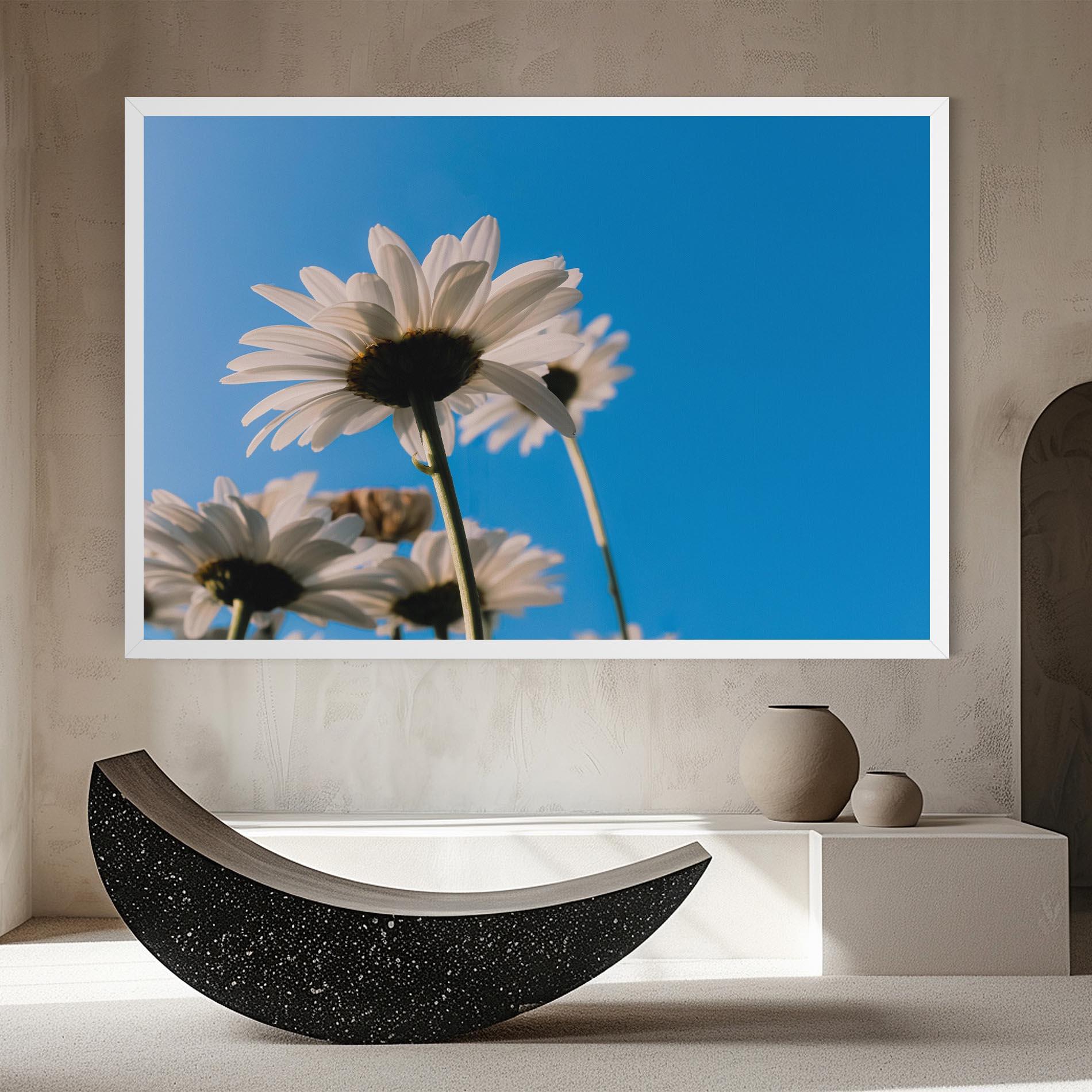 Tablou Canvas Blue Sky Daisy mockup 8