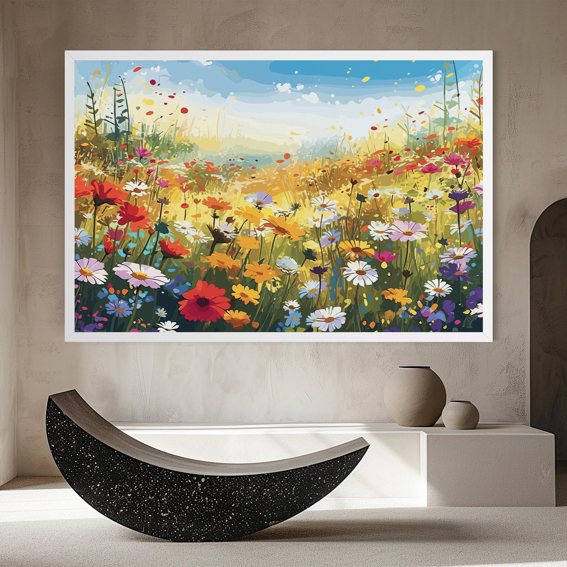 Tablou Canvas Colorful Daisy Mix mockup 8