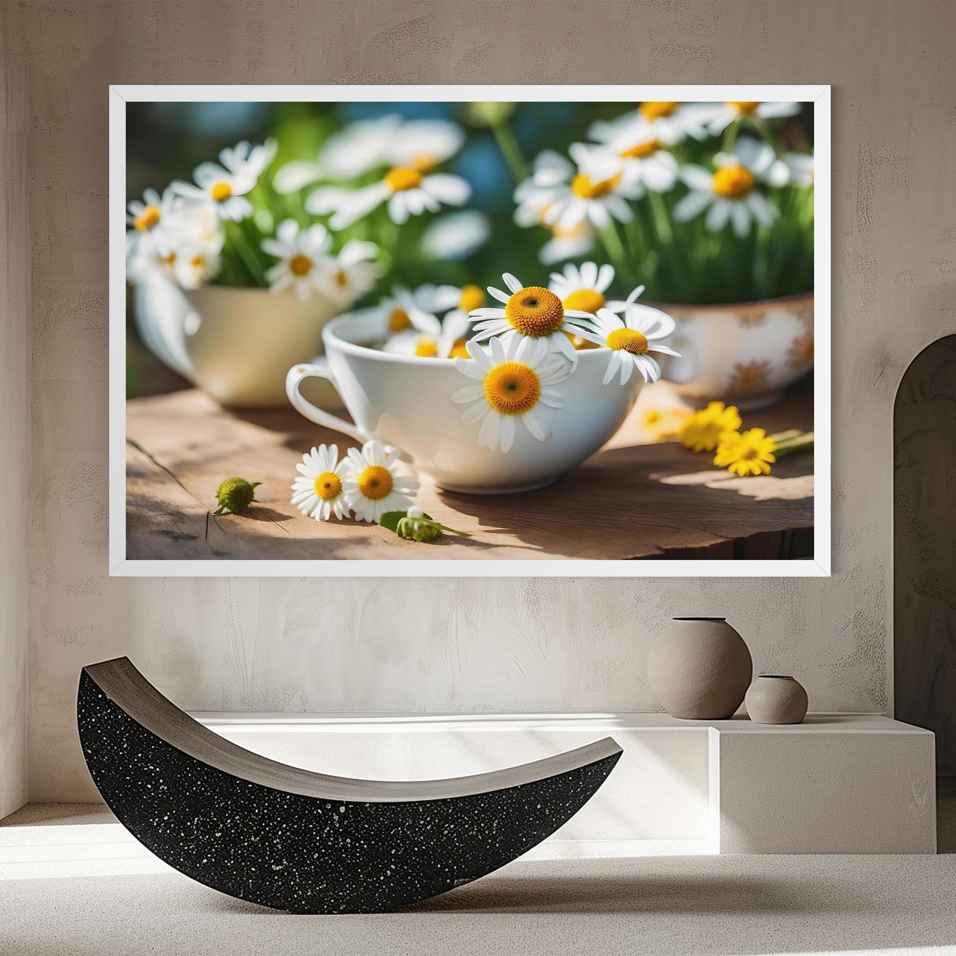 Tablou Canvas Daisies In A Cup mockup 8