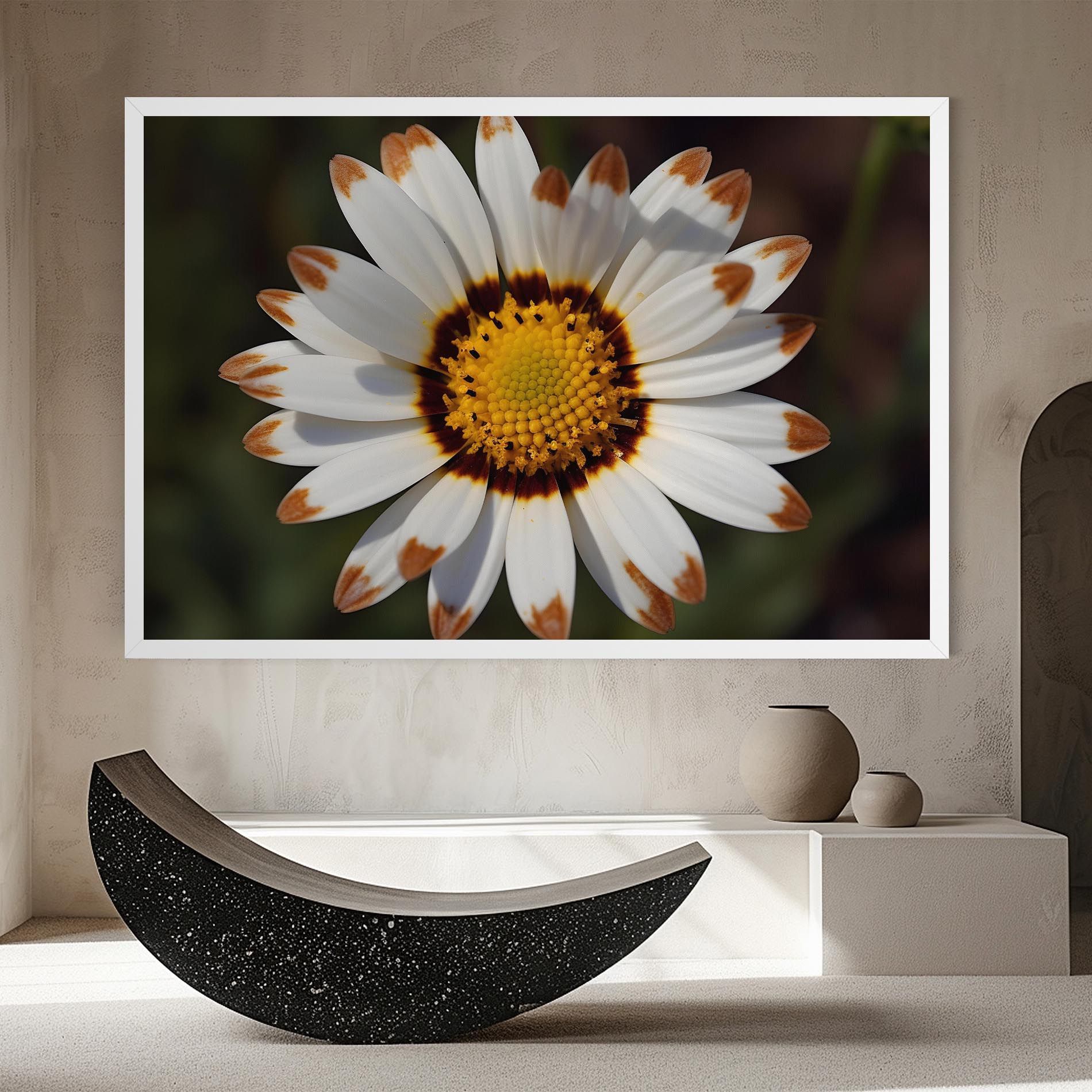 White Brown Daisy mockup 8