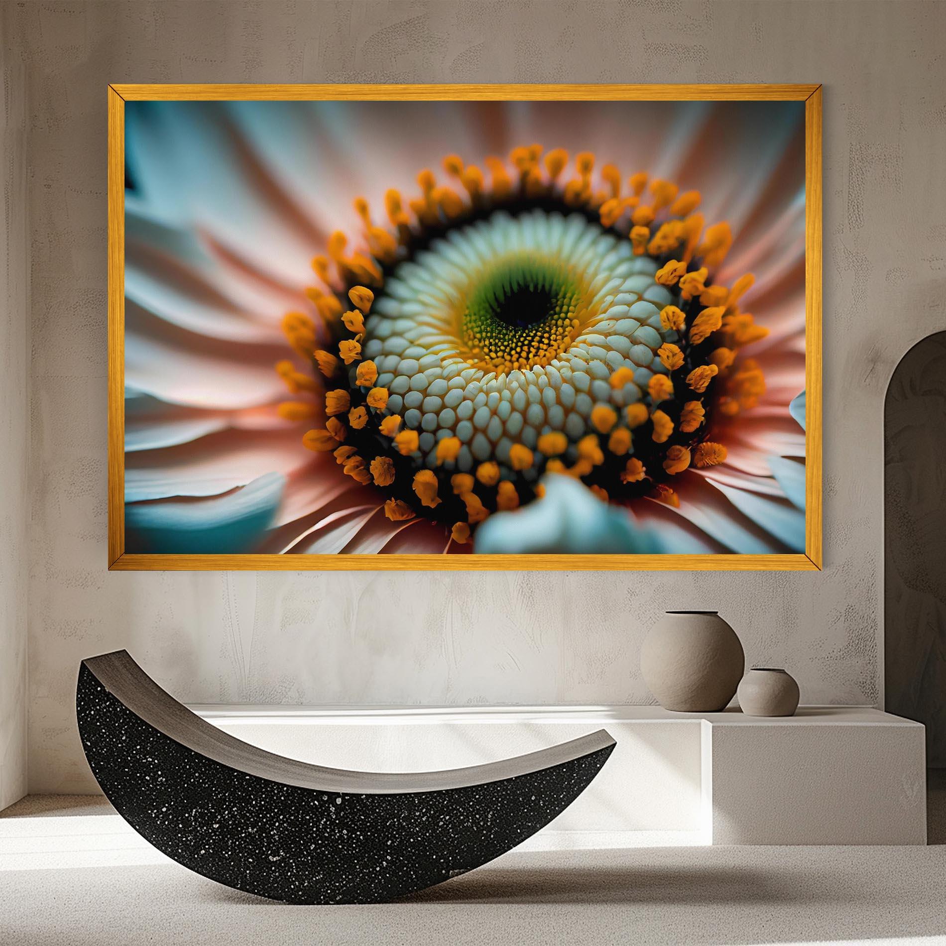 Tablou Canvas Big Blue Daisy mockup 8