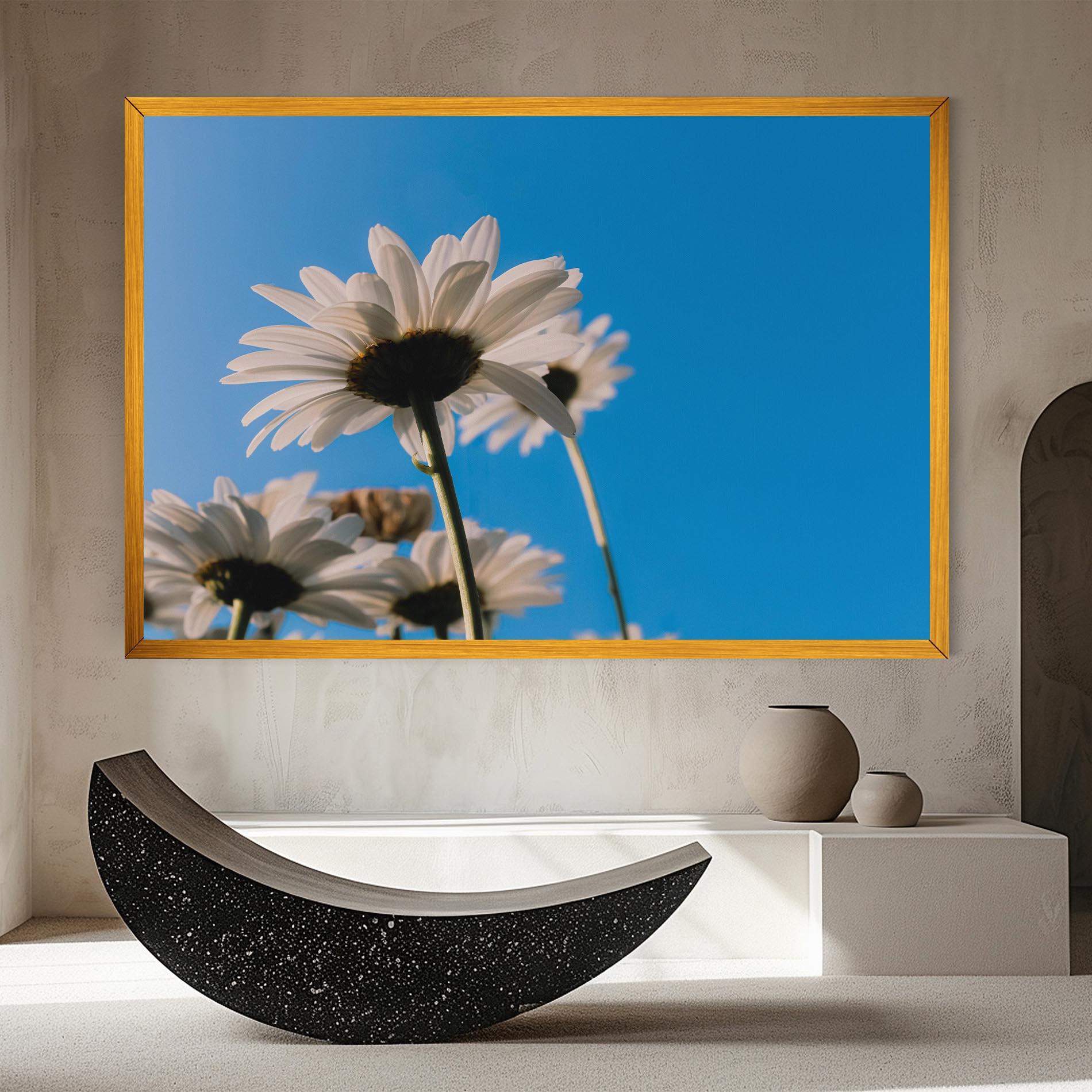 Tablou Canvas Blue Sky Daisy mockup 8