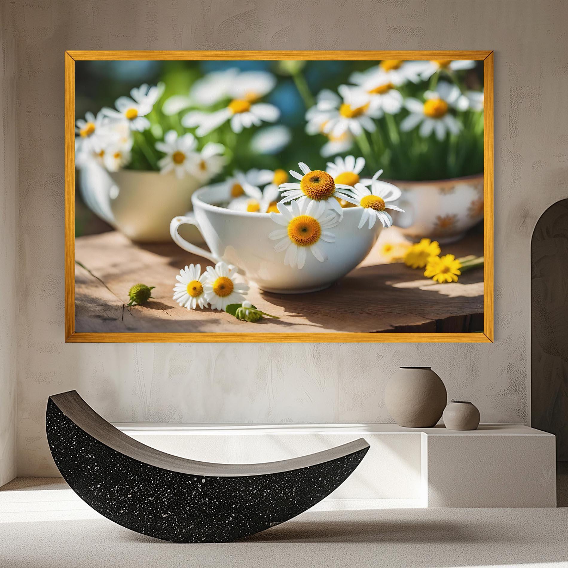 Tablou Canvas Daisies In A Cup mockup 8
