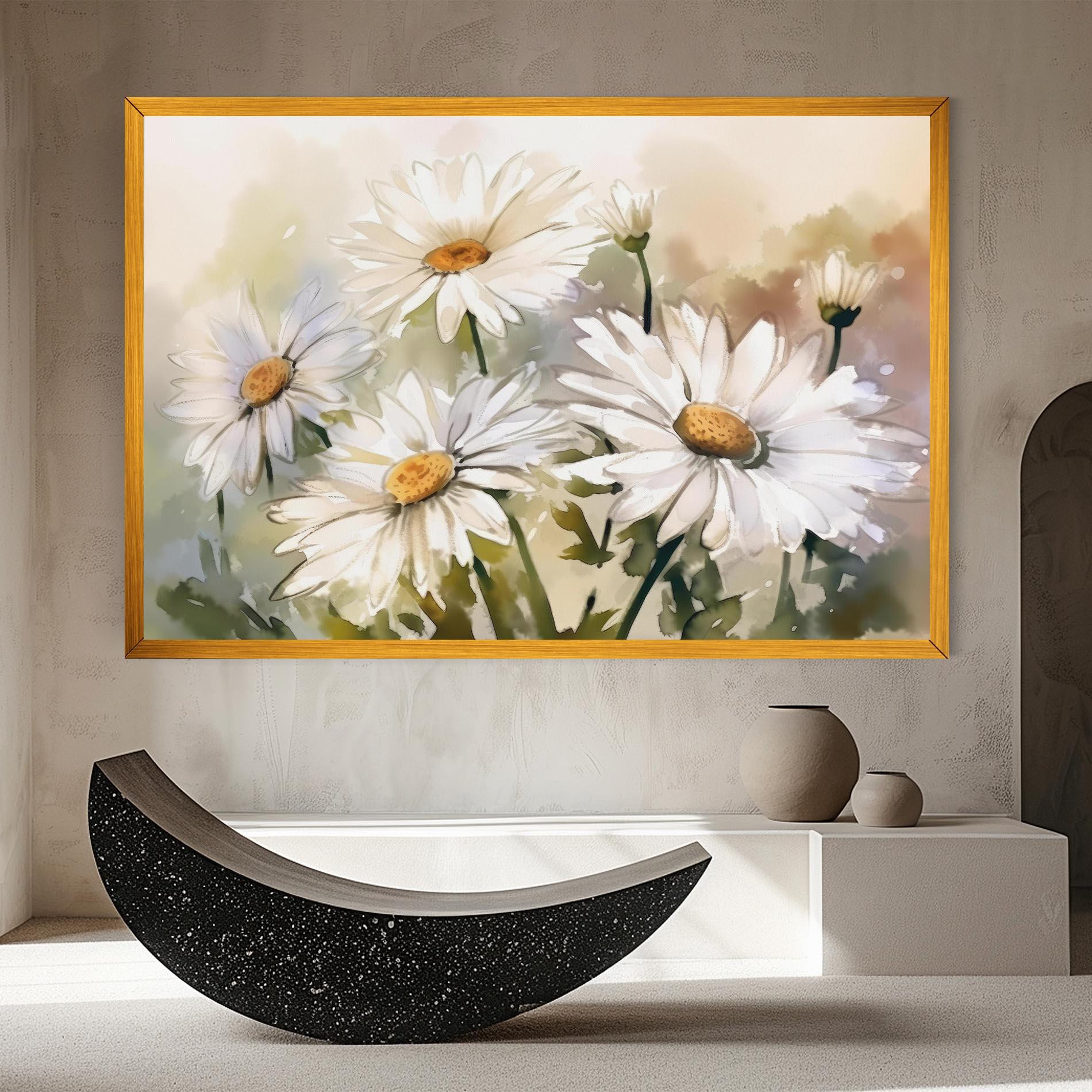 Tablou Canvas Daisy Painting mockup 8