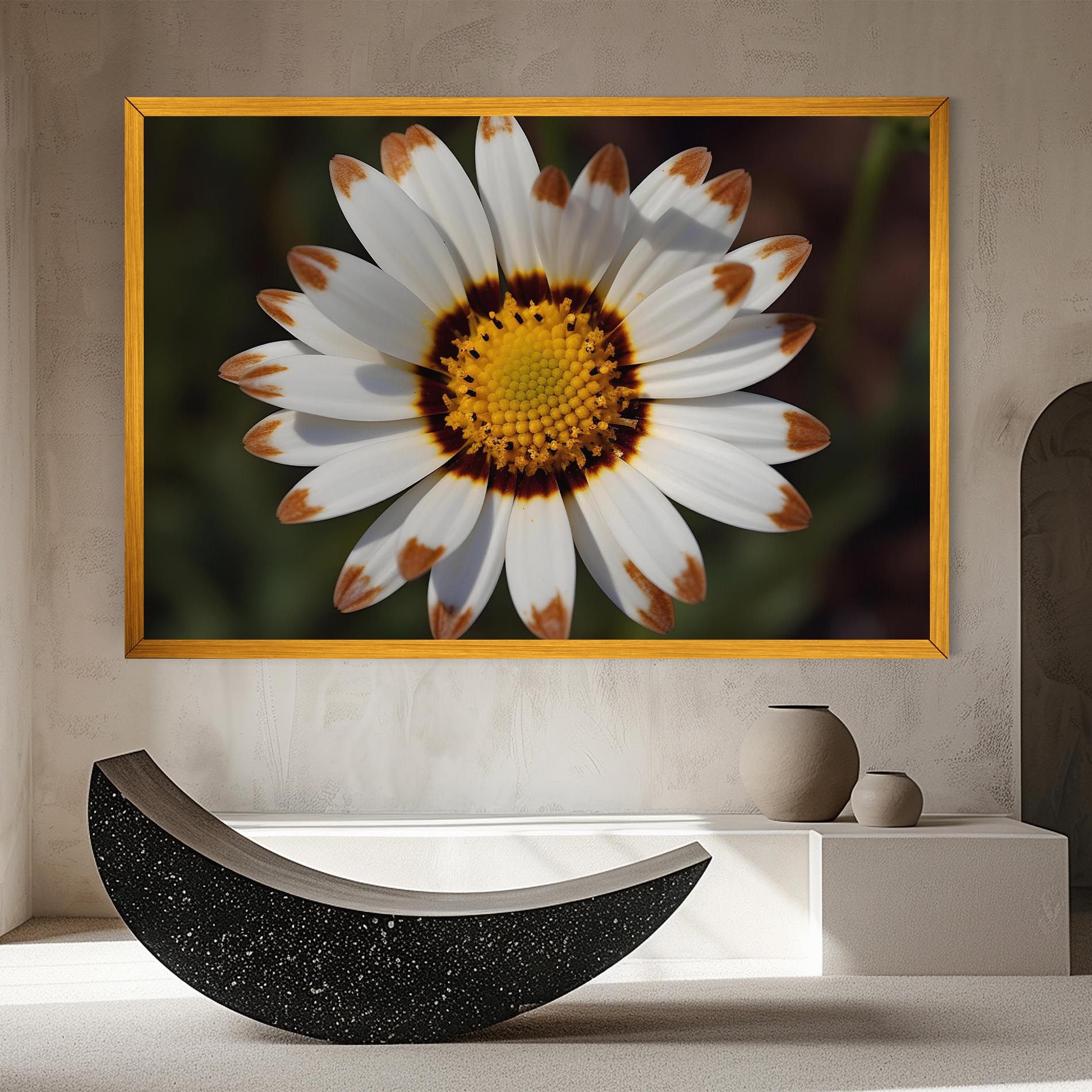 White Brown Daisy mockup 8