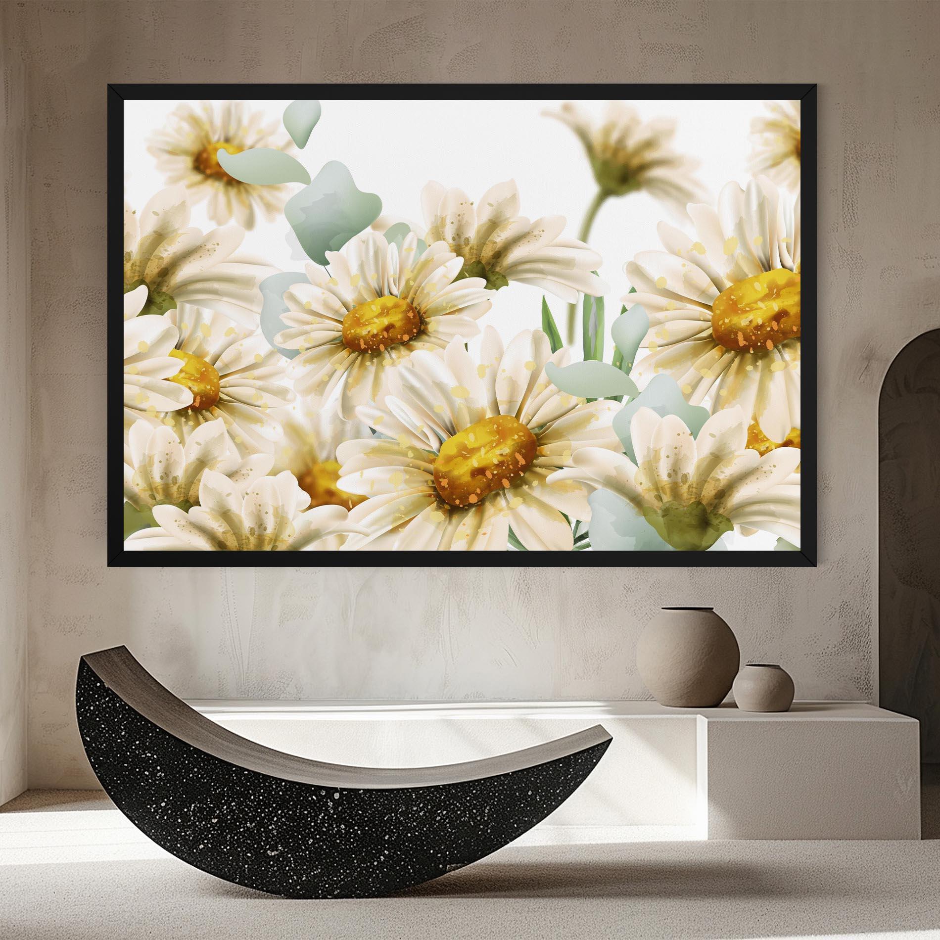 Tablou Canvas Beautiful Daisy Art mockup 8