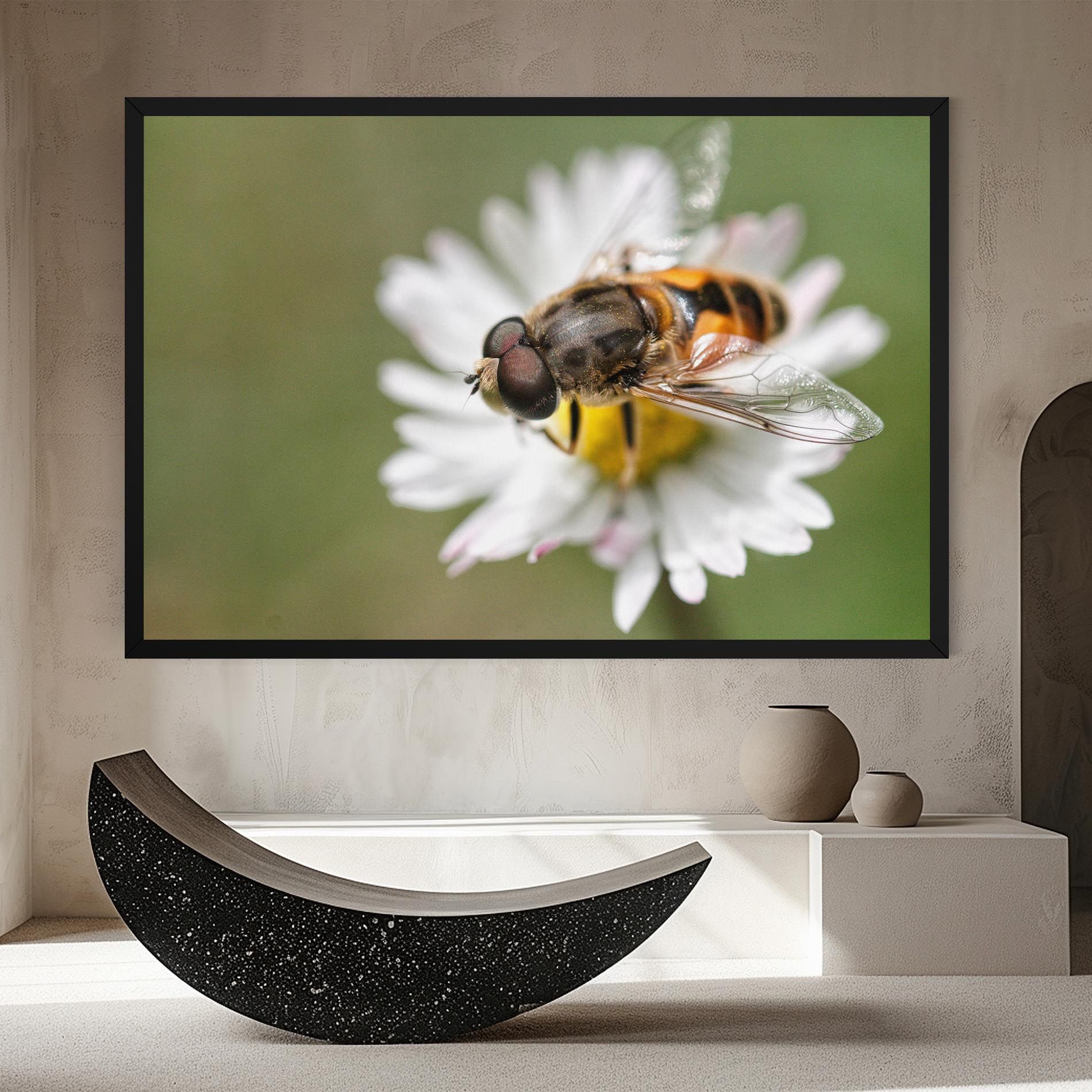 Bee On Small Daisy mockup 8