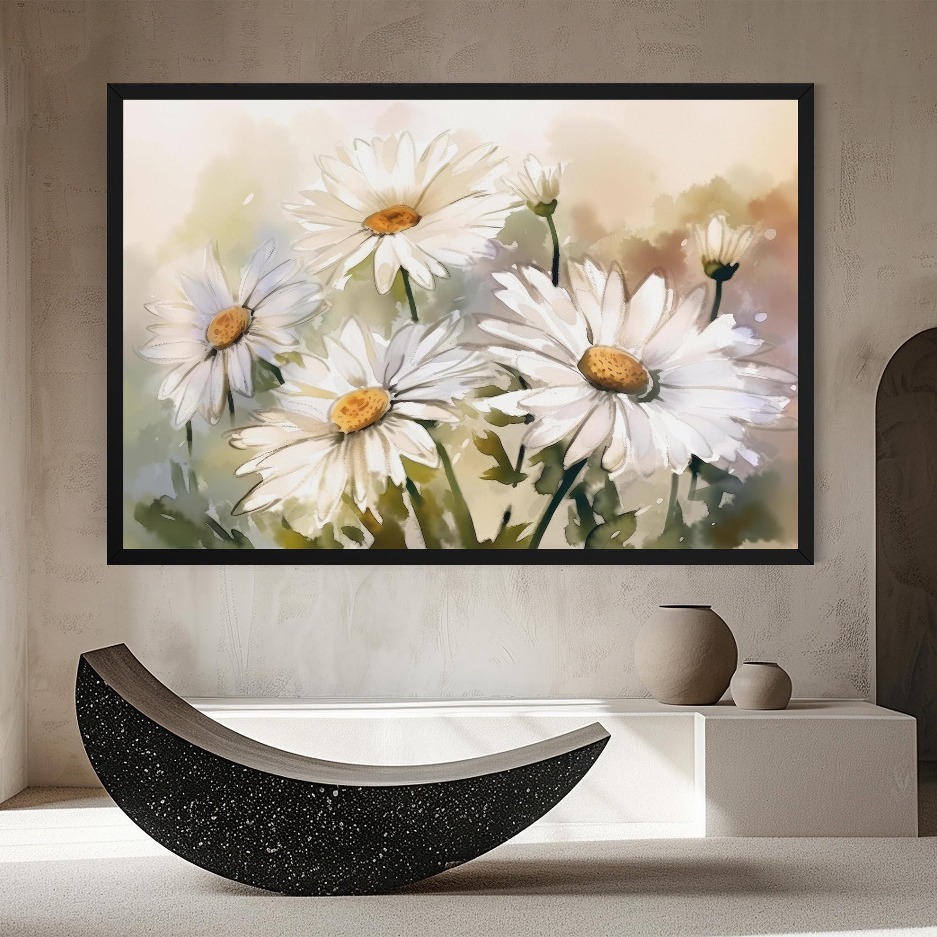 Tablou Canvas Daisy Painting mockup 8