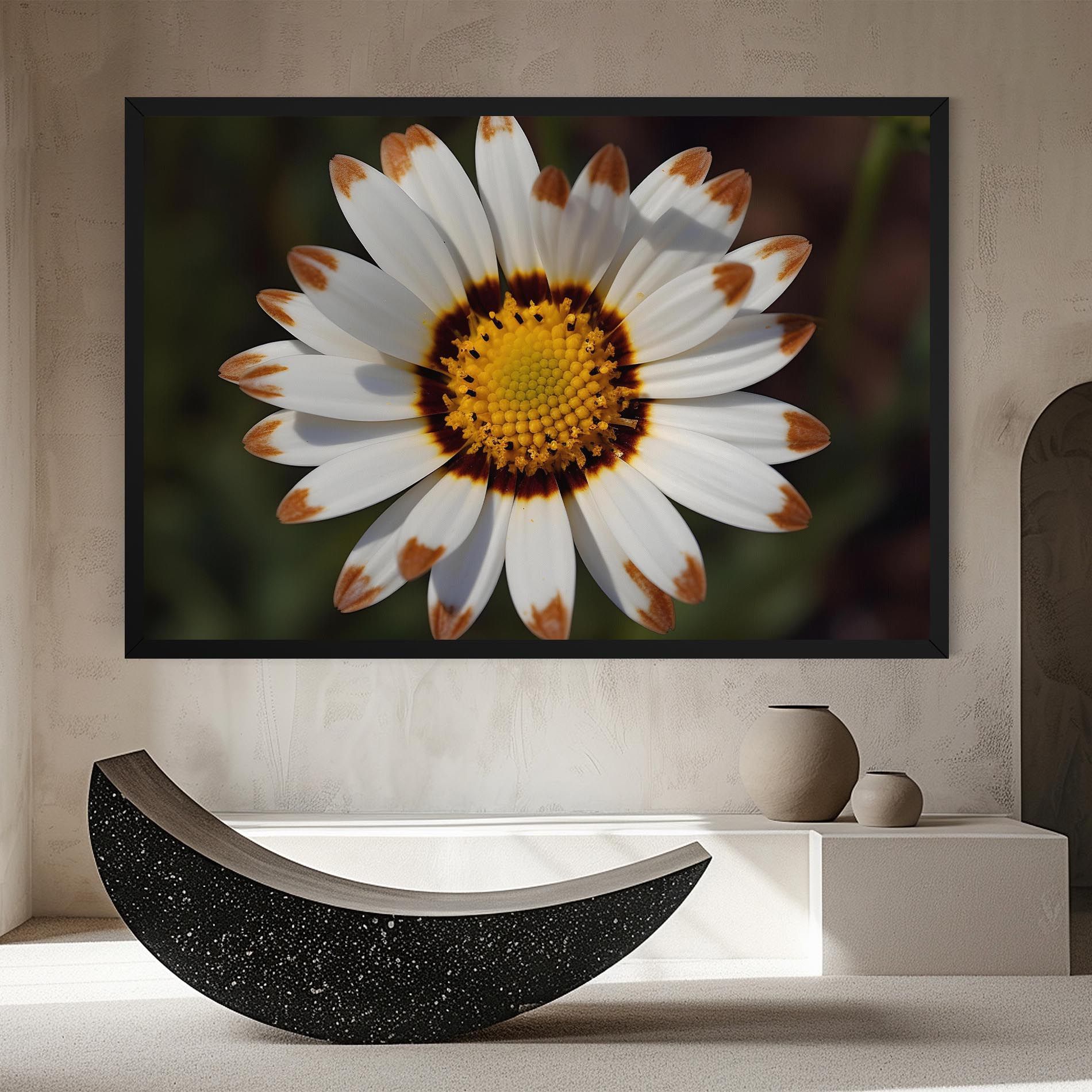 White Brown Daisy mockup 8