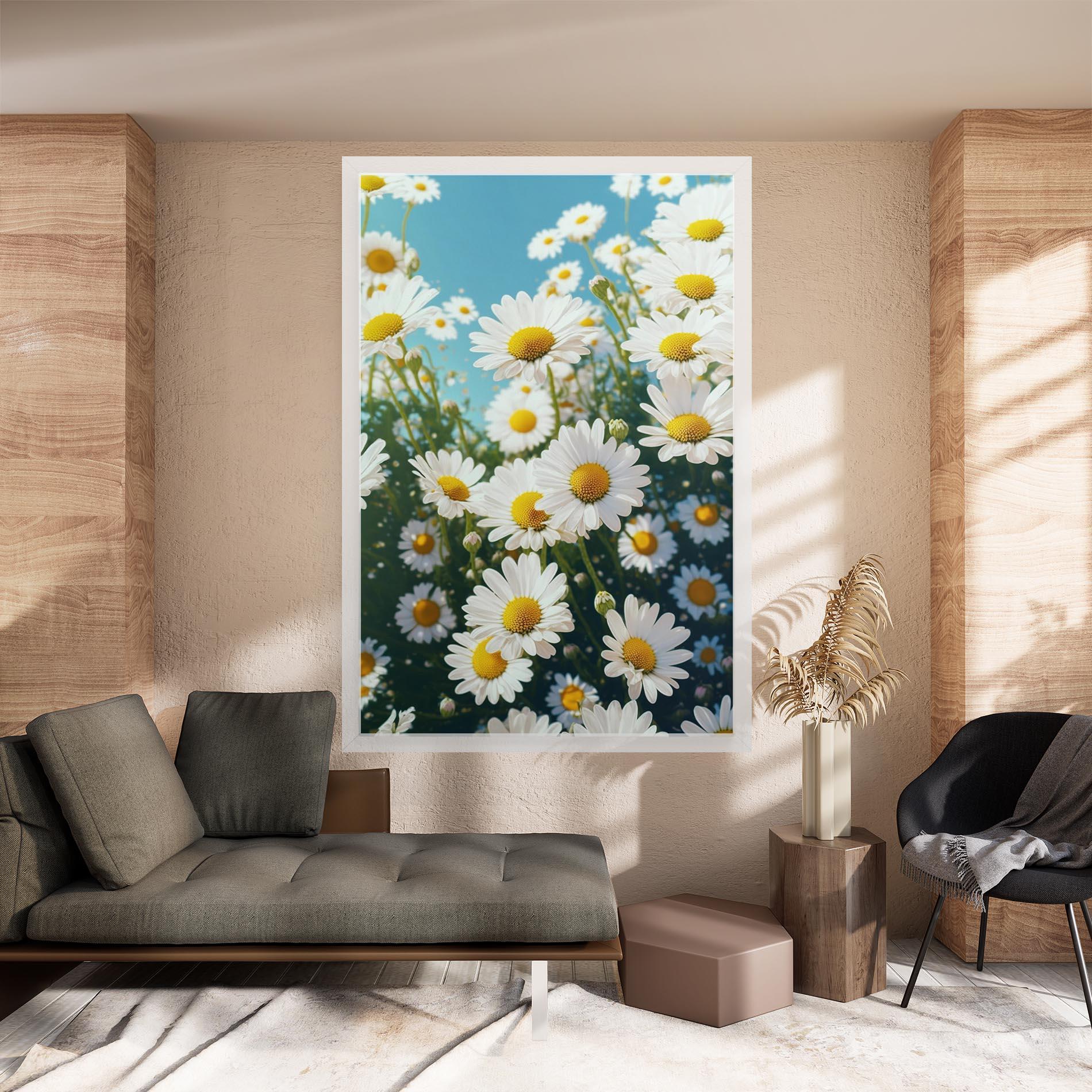 Tablou Canvas Daisy Field View mockup 8