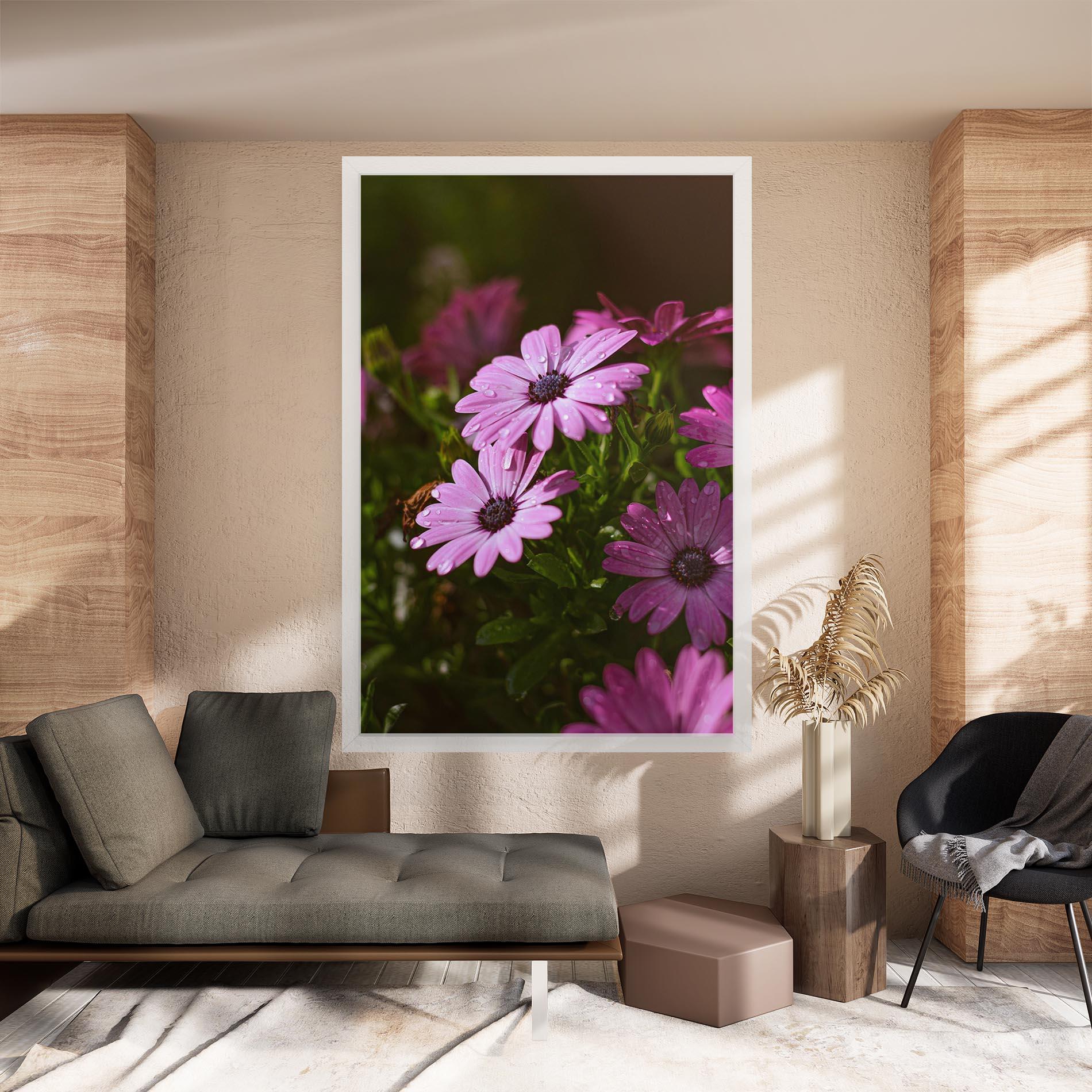 Tablou Canvas Purple Daisy mockup 8