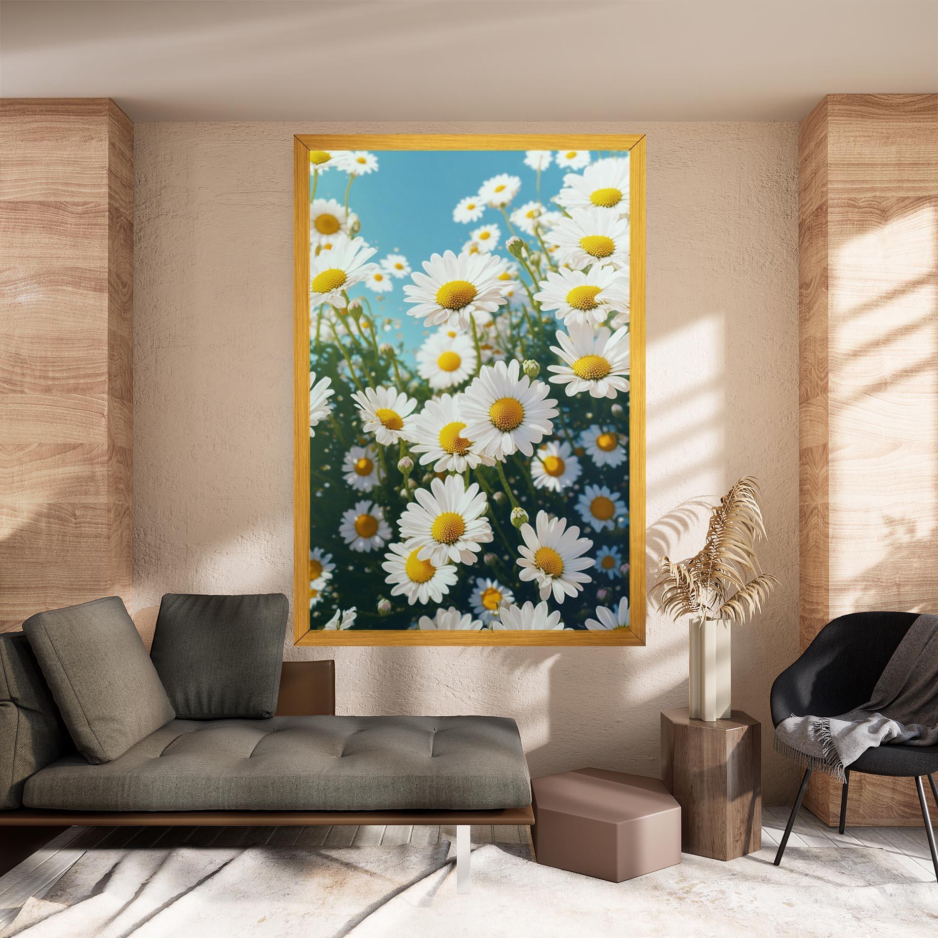 Tablou Canvas Daisy Field View mockup 8