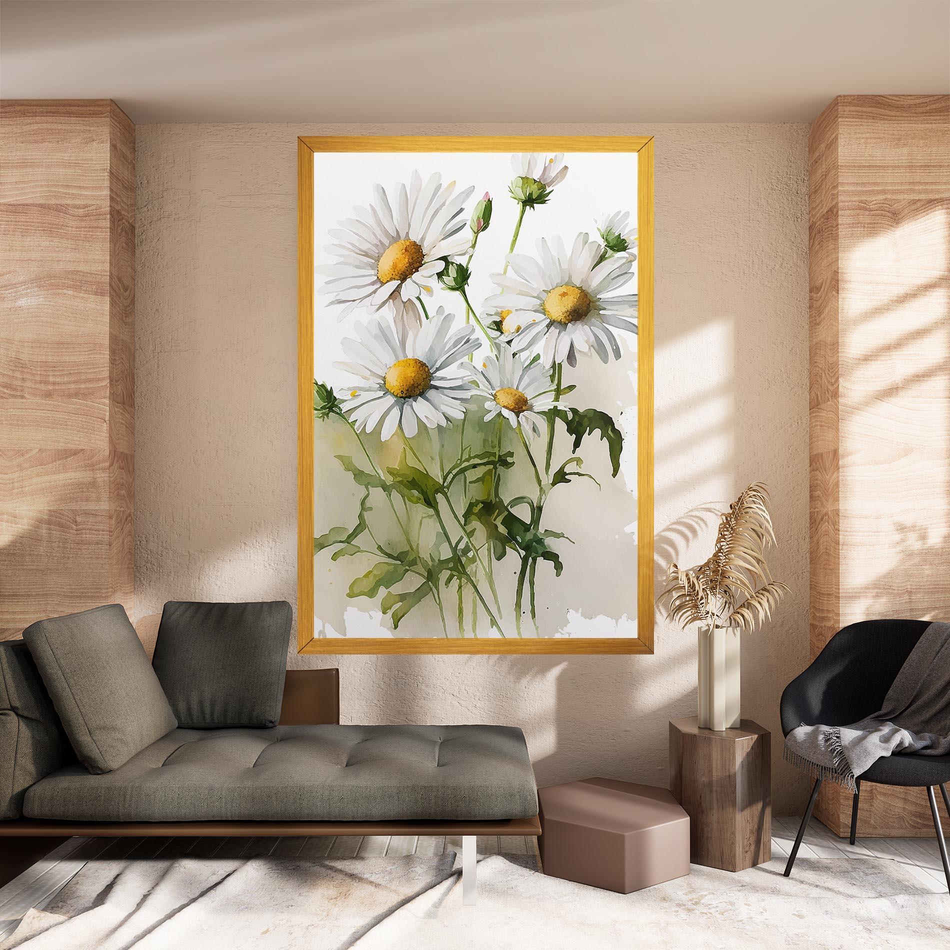 Tablou Canvas Painted Daisy mockup 8