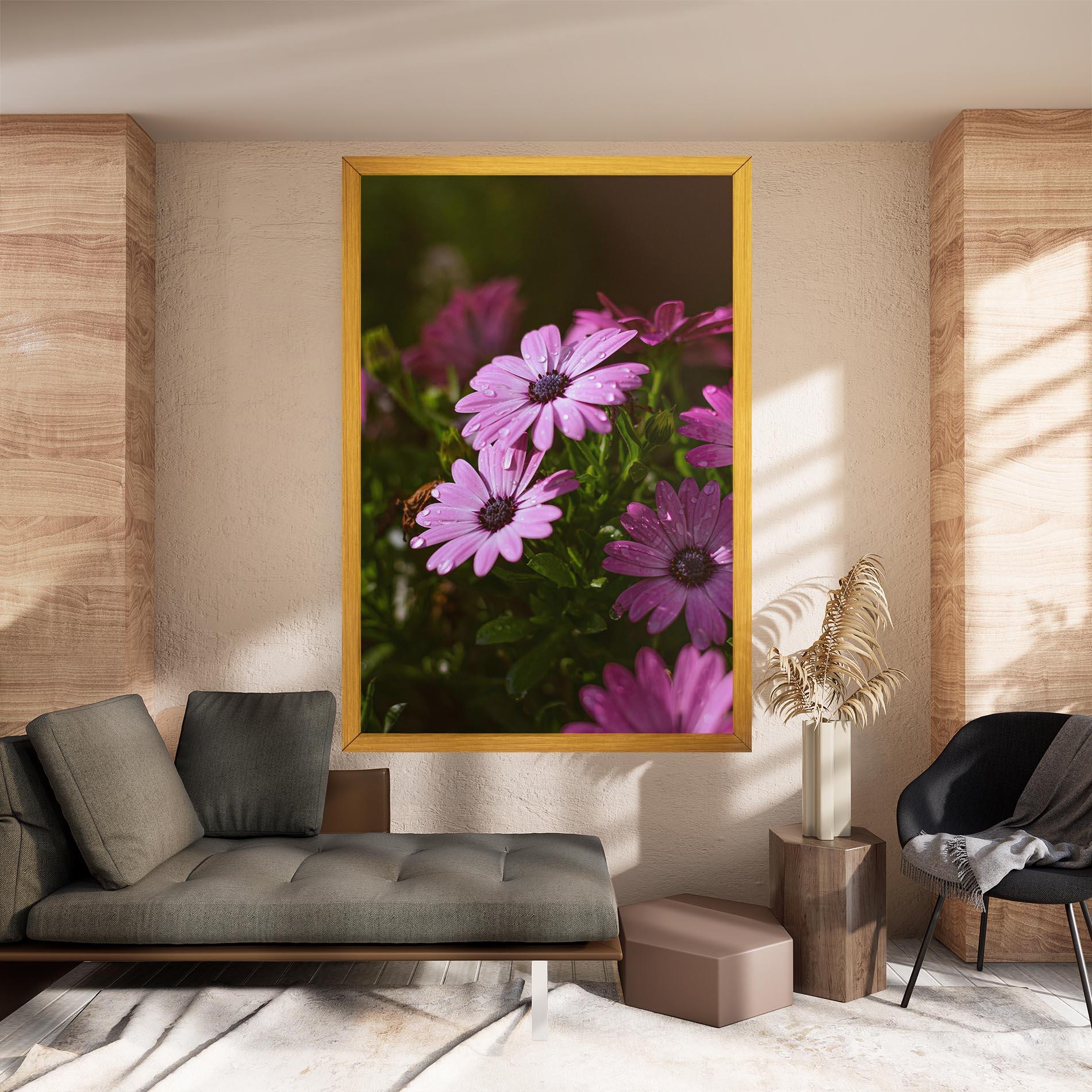 Tablou Canvas Purple Daisy mockup 8