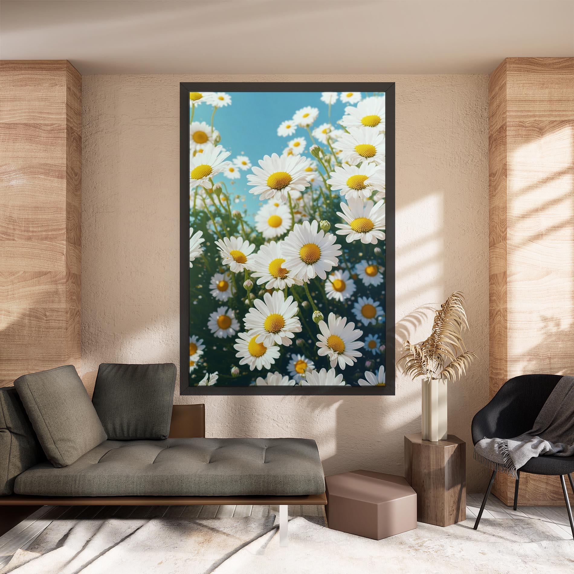 Tablou Canvas Daisy Field View mockup 8