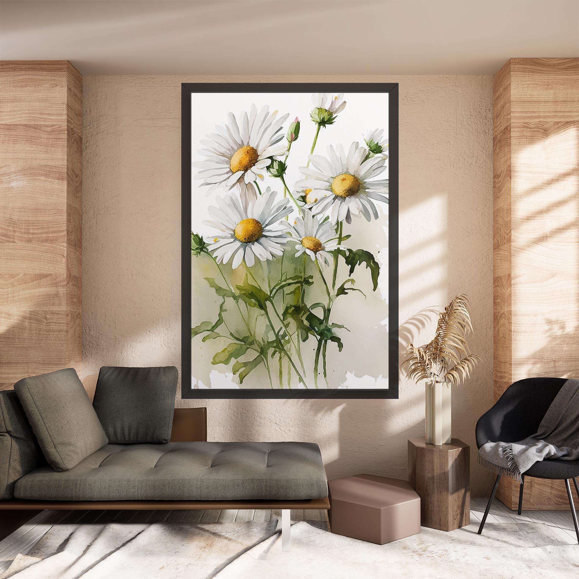Tablou Canvas Painted Daisy mockup 8