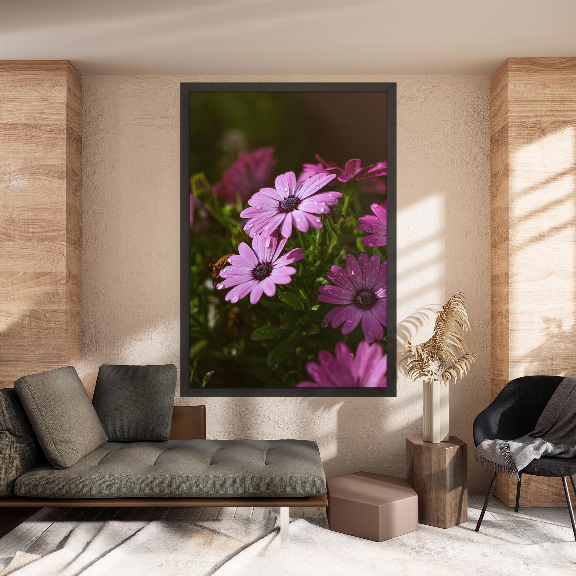 Tablou Canvas Purple Daisy mockup 8