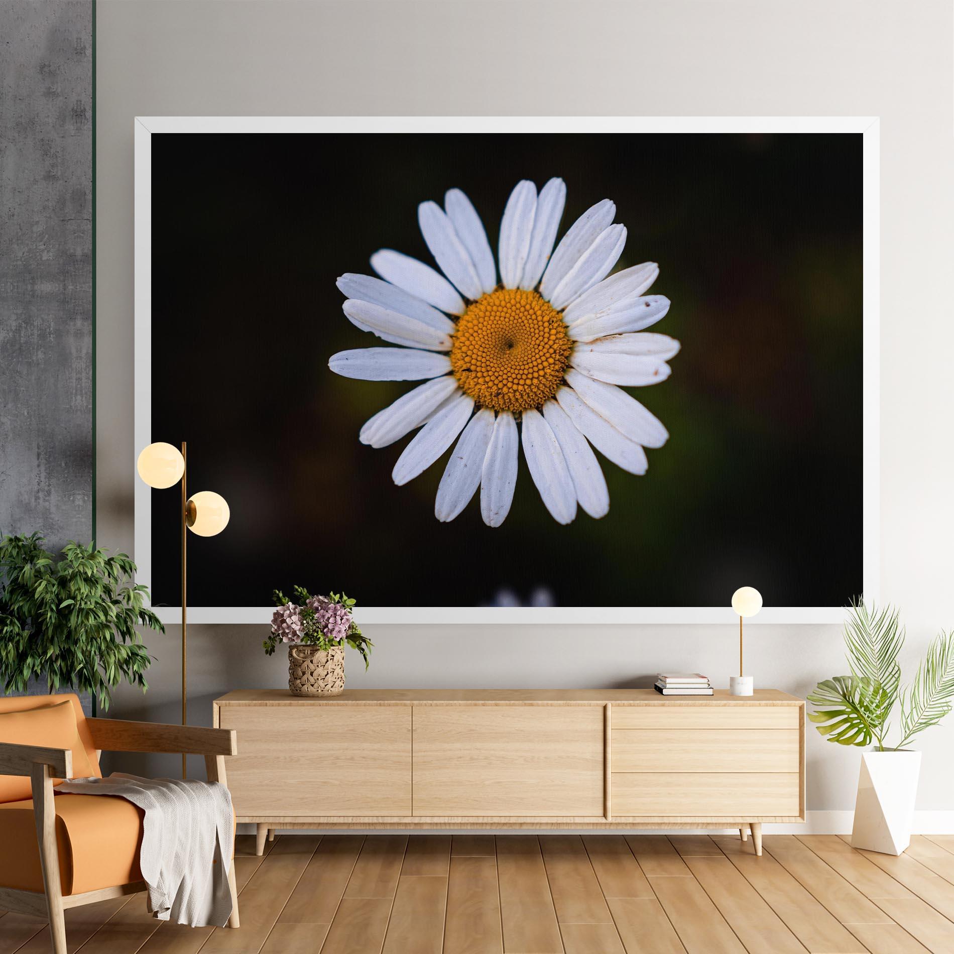 Tablou Canvas Big Yellow Center Daisy mockup 9