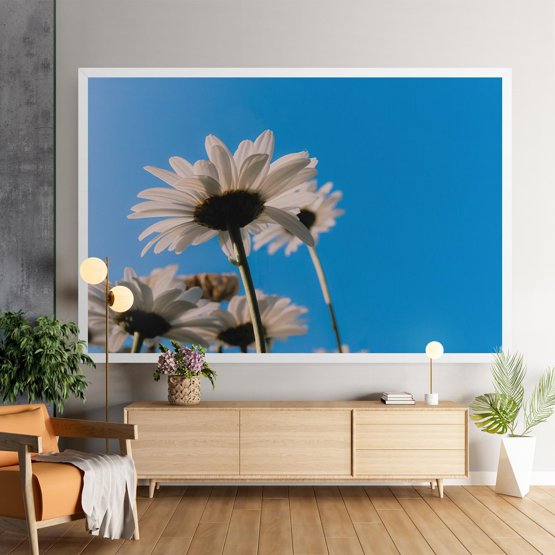 Tablou Canvas Blue Sky Daisy mockup 9