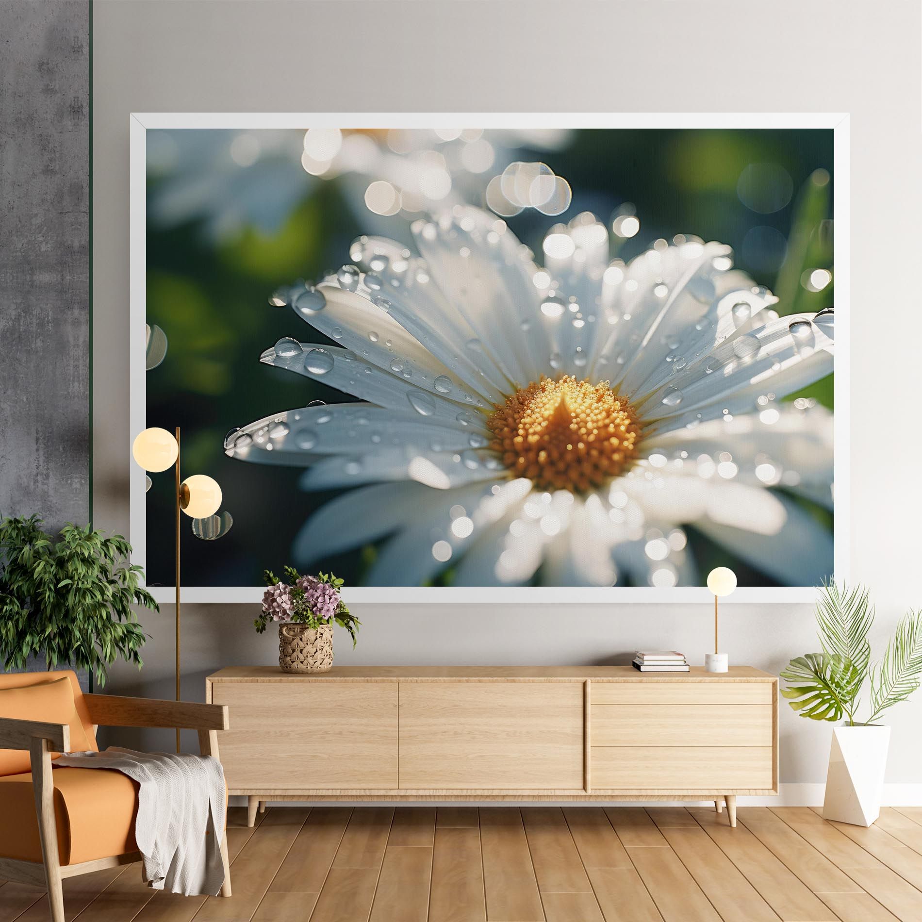 Daisy After Rain Close Up mockup 9