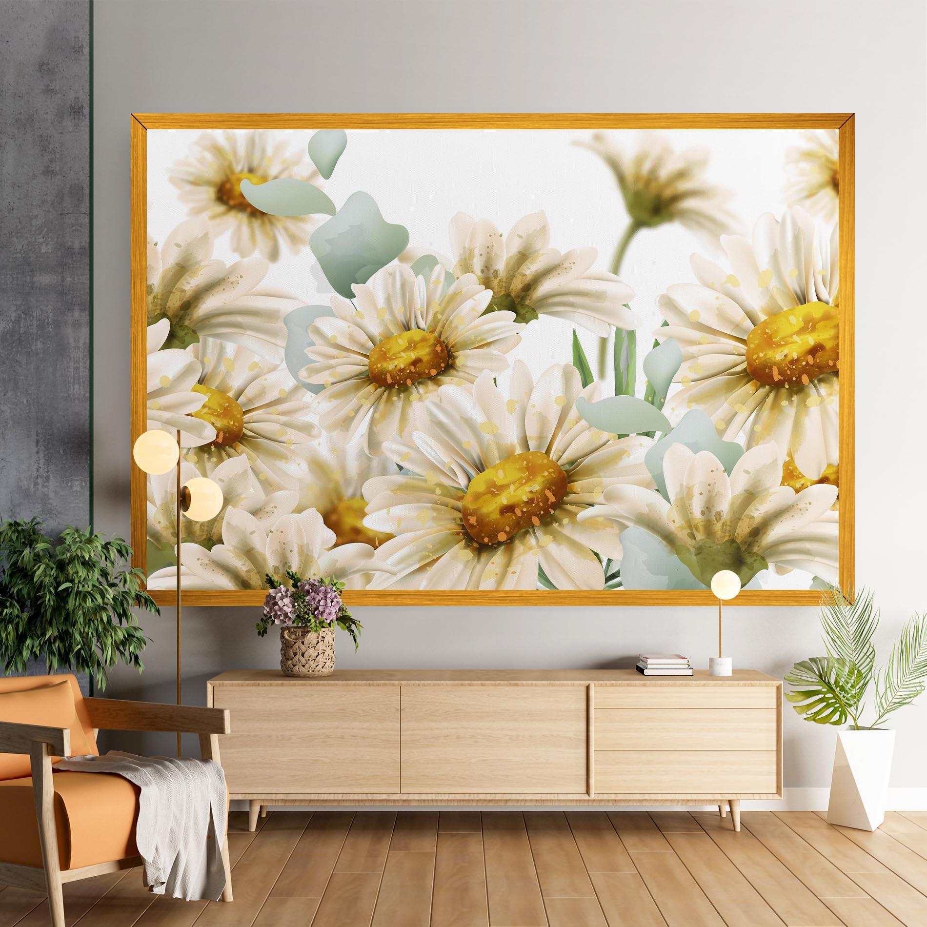 Tablou Canvas Beautiful Daisy Art mockup 9