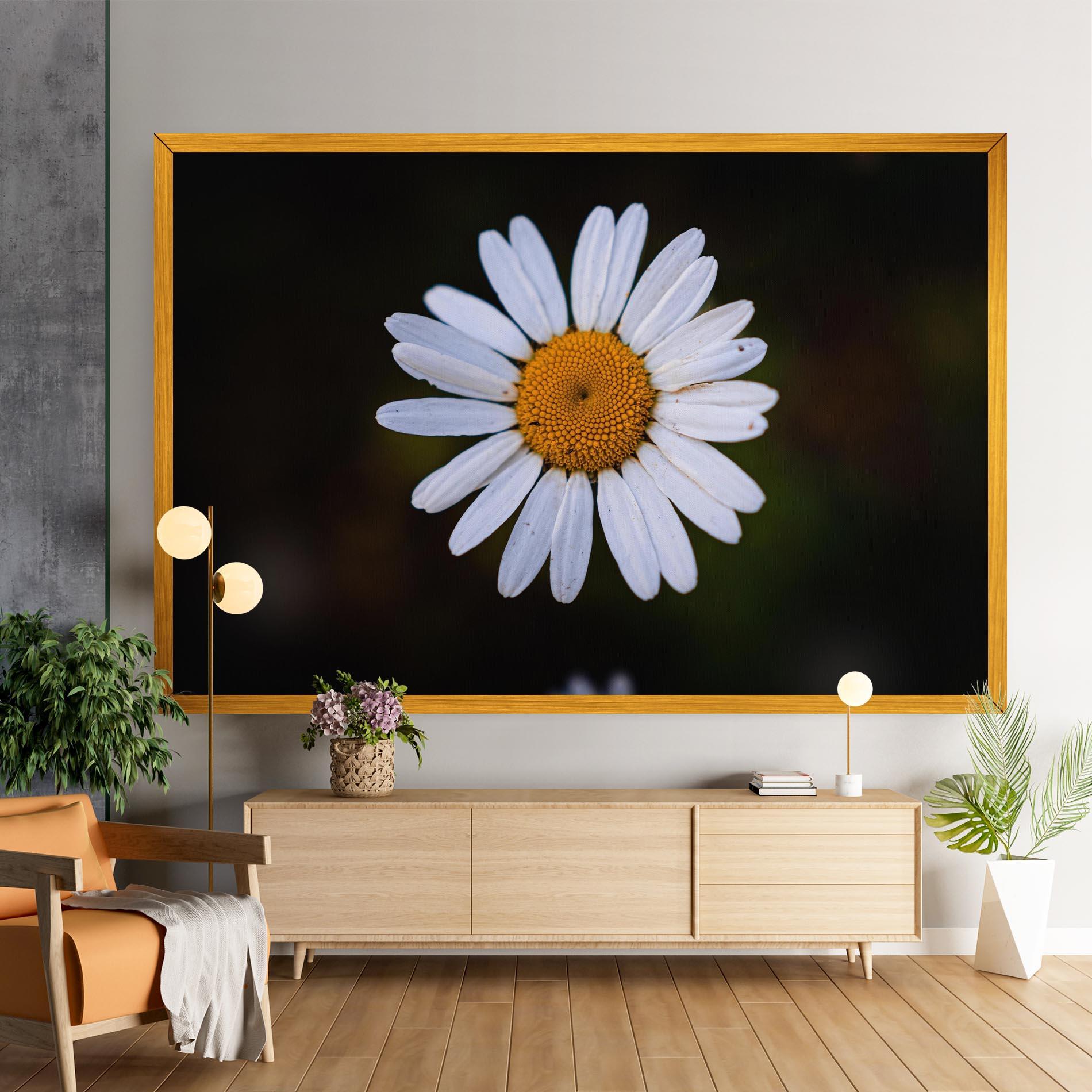 Tablou Canvas Big Yellow Center Daisy mockup 9