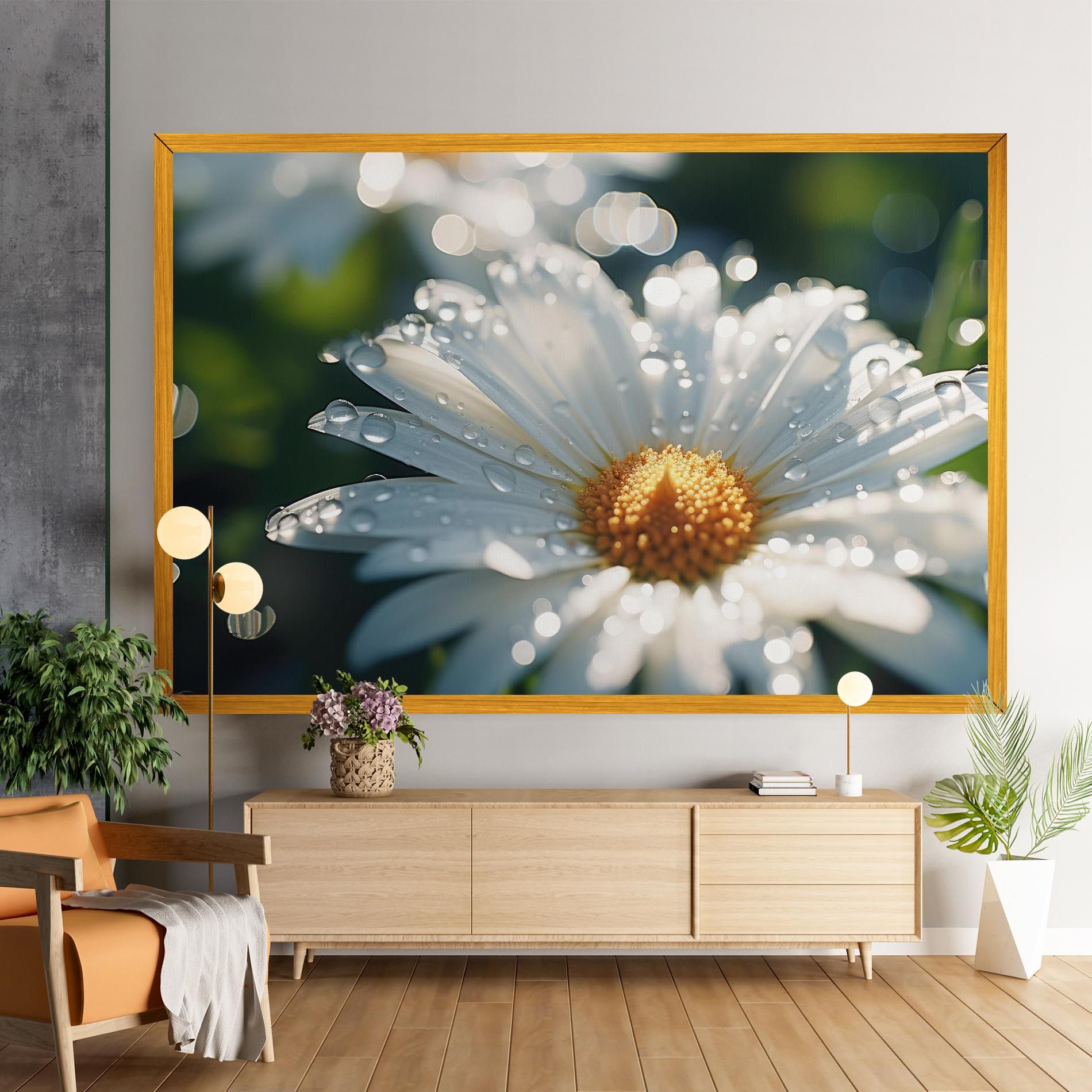 Daisy After Rain Close Up mockup 9