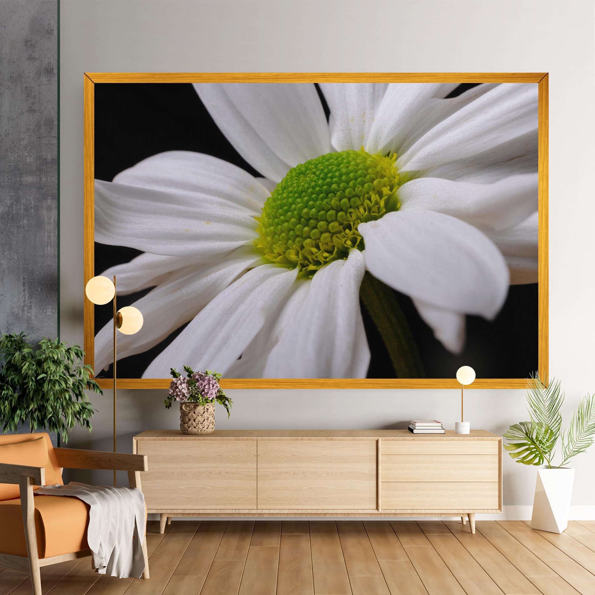 Tablou Canvas Green Middle Daisy mockup 9