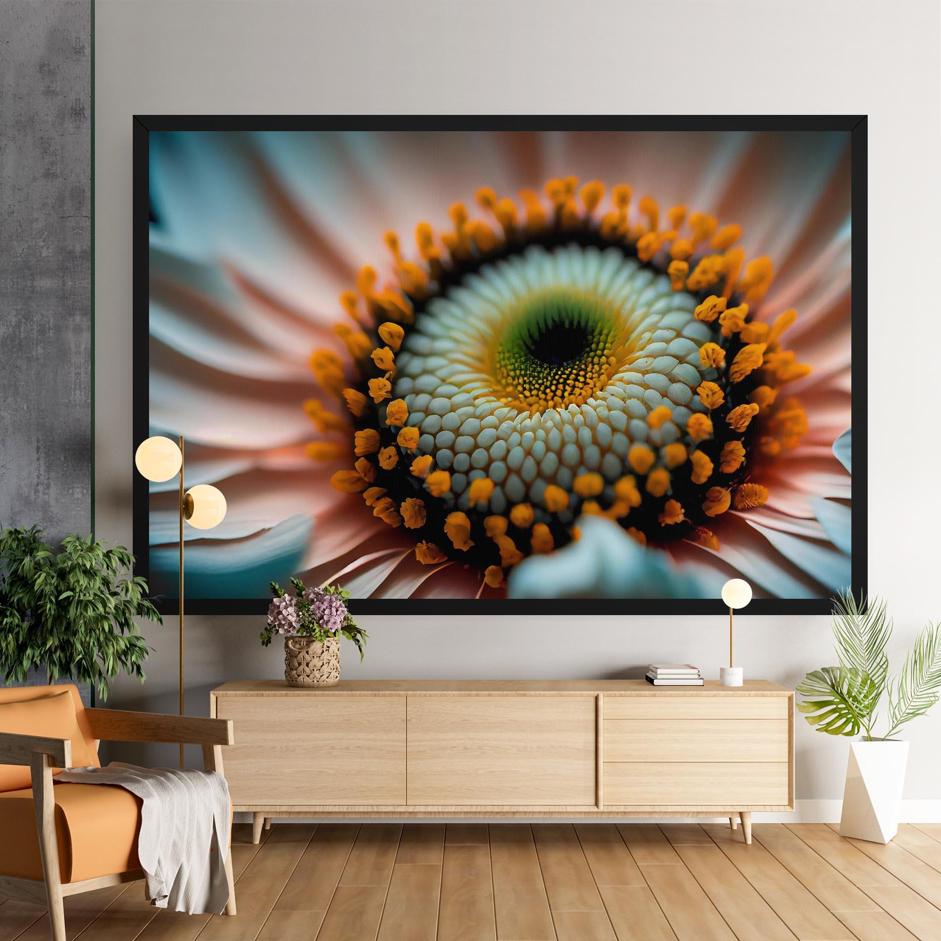 Tablou Canvas Big Blue Daisy mockup 9