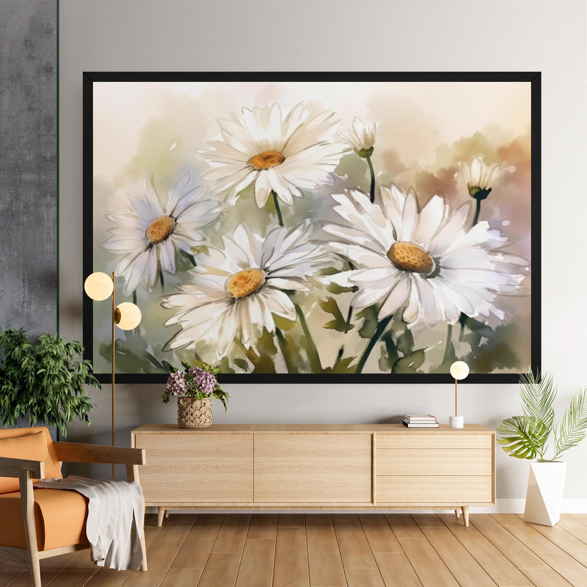 Tablou Canvas Daisy Painting mockup 9