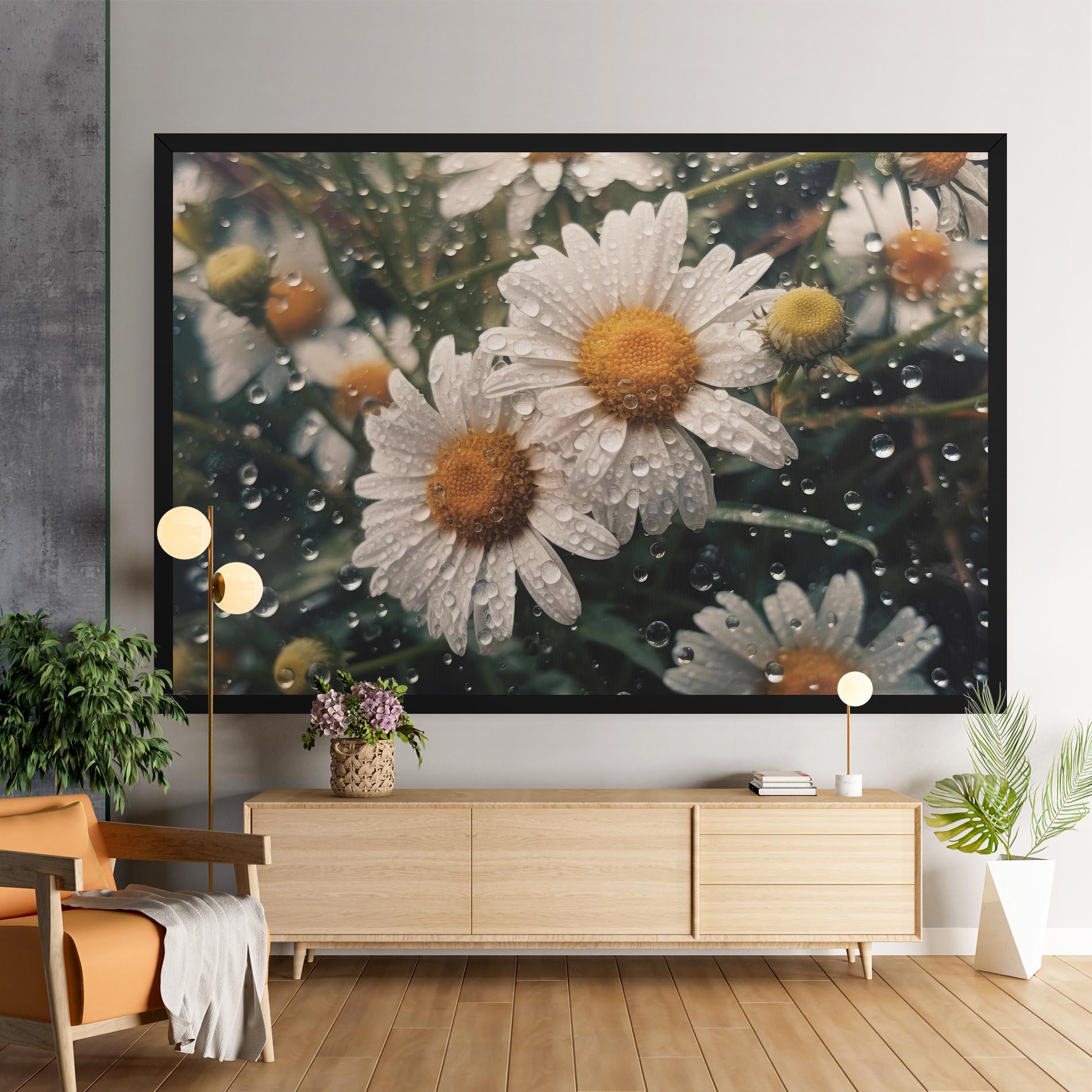 Tablou Canvas Daisy View After Rain mockup 9