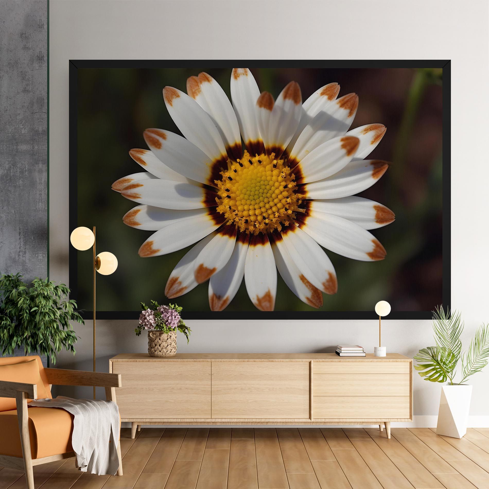 White Brown Daisy mockup 9